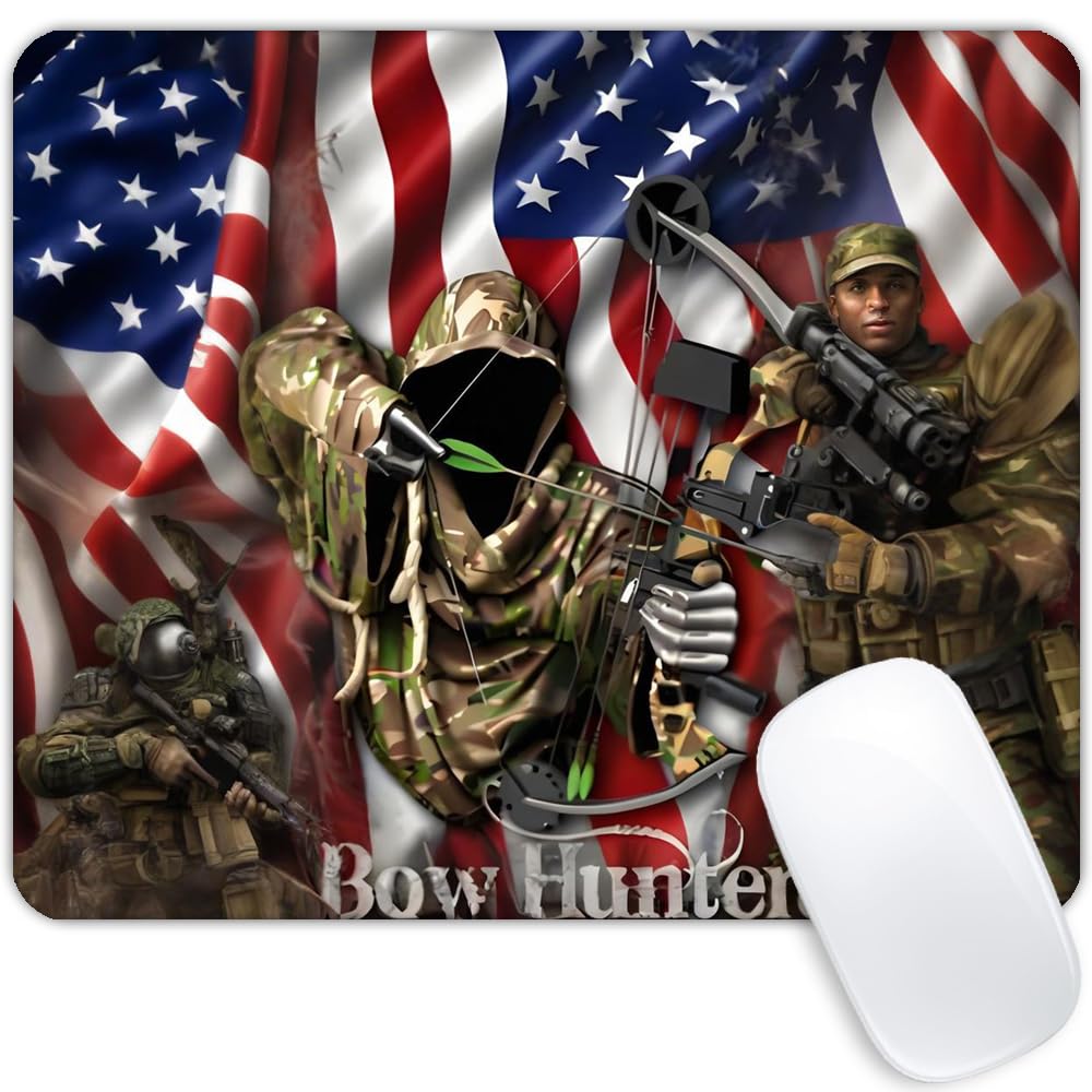 United States National Flag Mousepad Non-Slip Rubber Base Mouse Pads for Computers Laptop Office Desk Accessories Mouse pad (National Flag, 1pc)