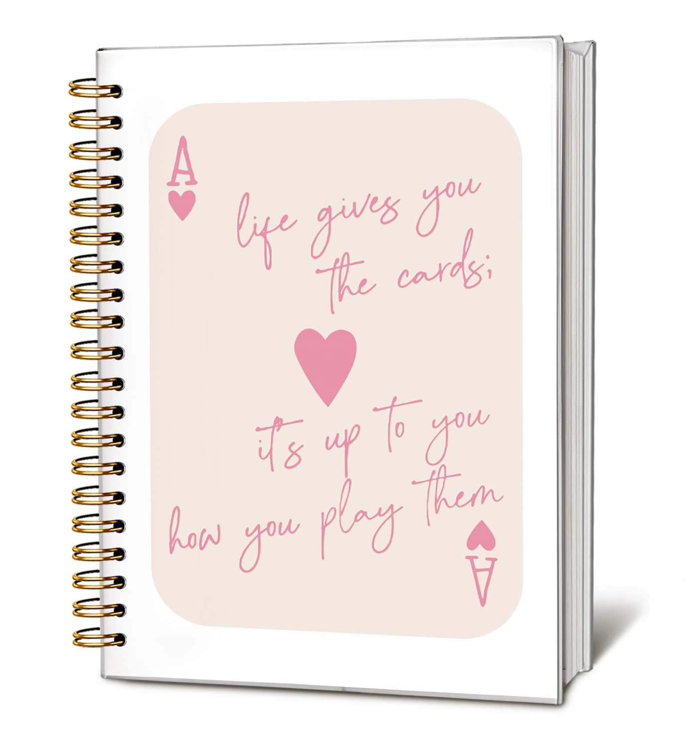 Cute Pink Bow Journal for Teen Girls & Women, Cute School Supplies - Cute Preppy Bow Stuff Birthday Gifts for Women Girls, Coquette Stuff Pink Bow Bible Hardcover Spiral Notebook 5.5x8.3