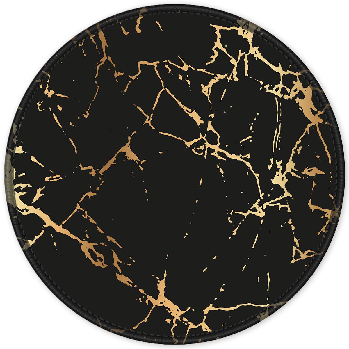 ITNRSIIET Marble Round Mouse Pad Pink Marble Customized Premium-Textured Washable Desktop Protection Mouse Mat with Non-Slip Rubber Base 7.87×7.87×0.12 inches, Pink Marble
