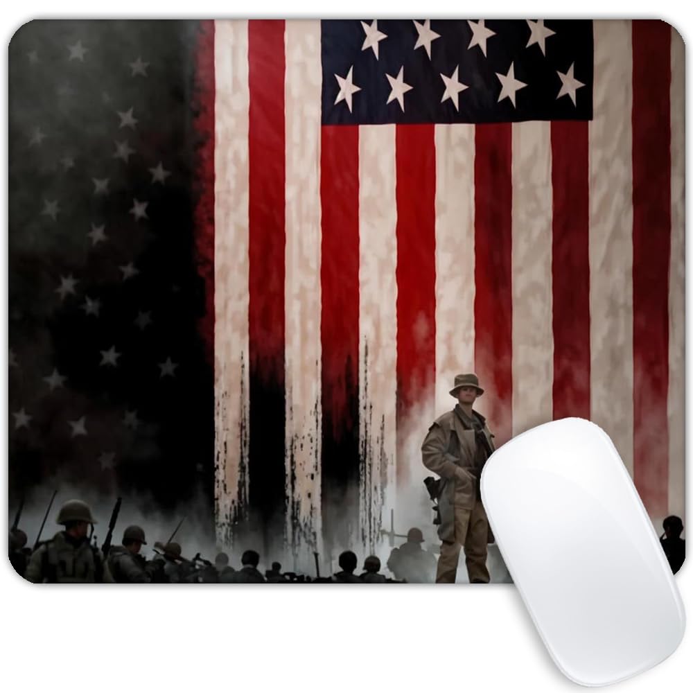 United States National Flag Mousepad Non-Slip Rubber Base Mouse Pads for Computers Laptop Office Desk Accessories Mouse pad (National Flag, 1pc)