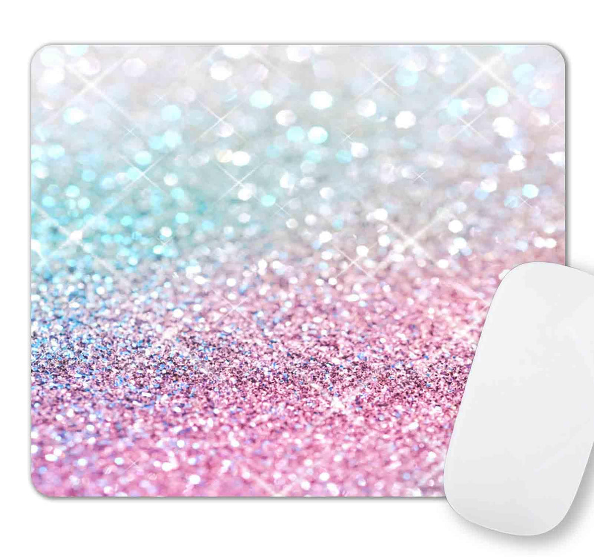 Cute Colorful Checkered Mouse Pad, Retro Purple Pink Blue Green Mousepad, Square Aesthetic Mice Pad Perfect Design for Gaming, Computer,Laptop, Office Work, Non-Slip Rubber Mouse Mat, 9.5x7.9 inch