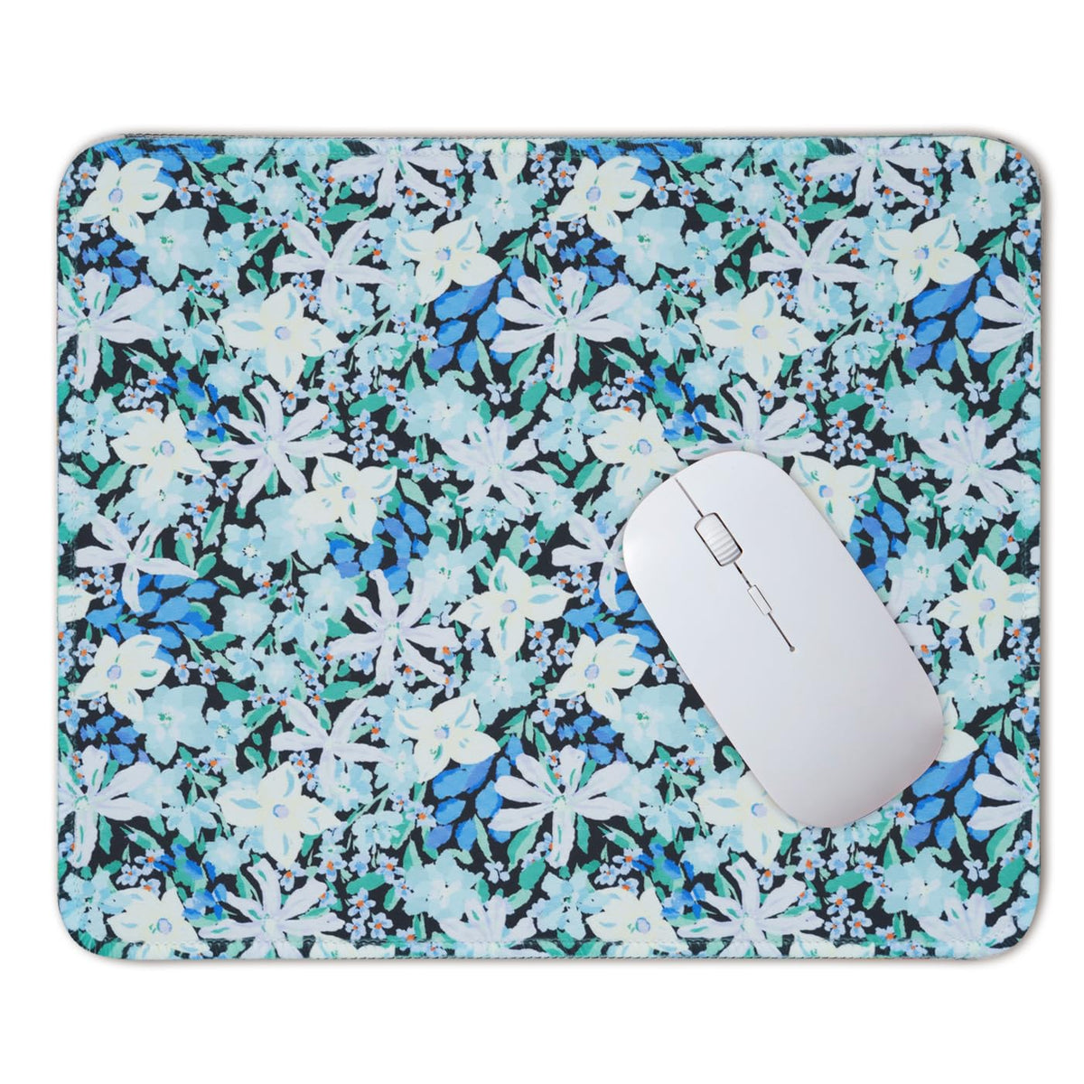 Mouse Pad for Desk with Stitched Edge, Premium Cute Washable Mouse Pads. Computer Mousepad with Non-Slip Rubber Base, Mousepads for Laptop, 9.25x7.75x0.12 inch (Pink Stripes)
