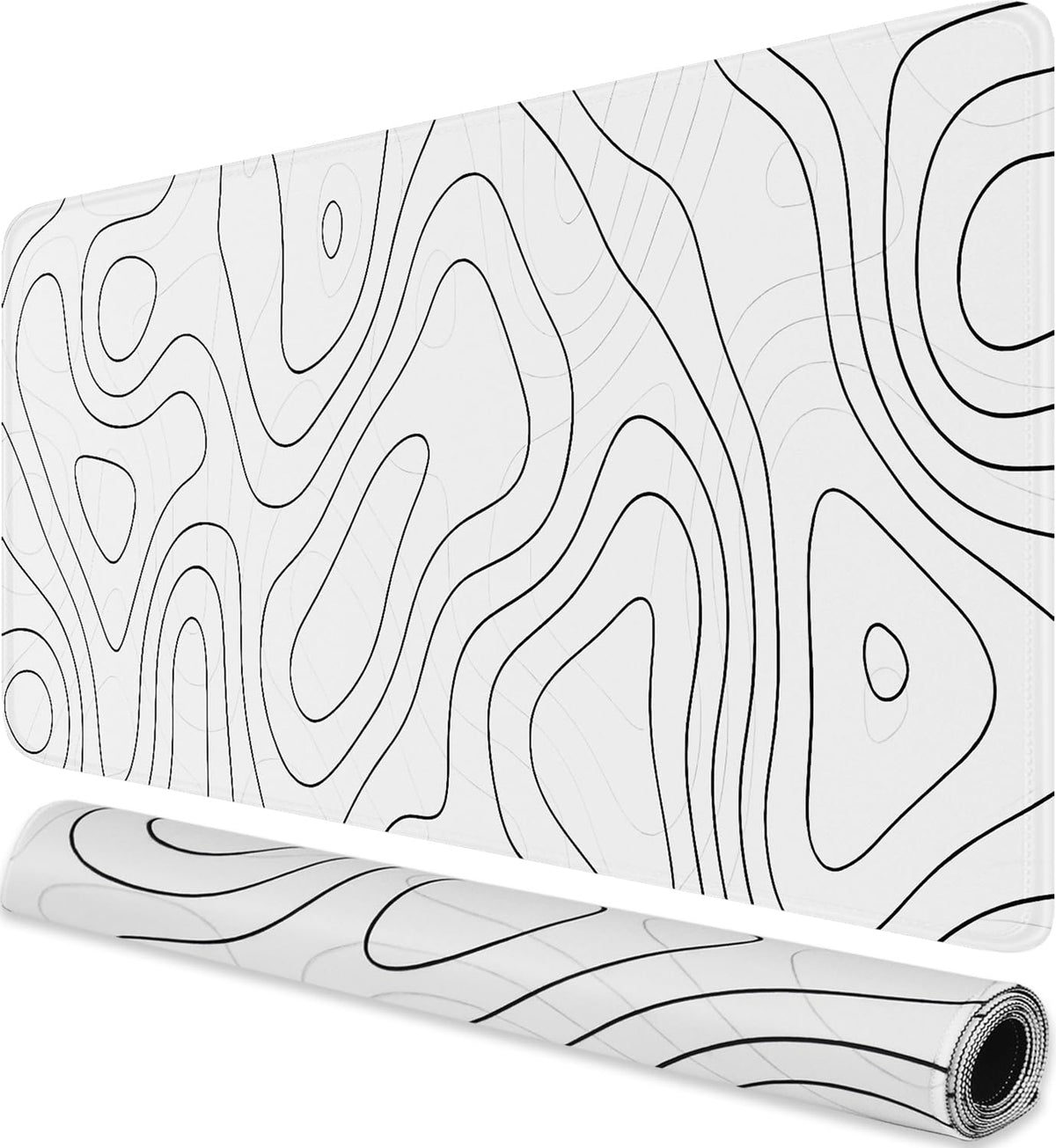 Mouse Pad Gaming, 31.5" x 15.7" Large Extended Mousepad with Stitched Edge | Large Mousepad Waterproof Surface & Non-Slip Rubber Base XXL Long Keyboard Mat for Gamer Office Home