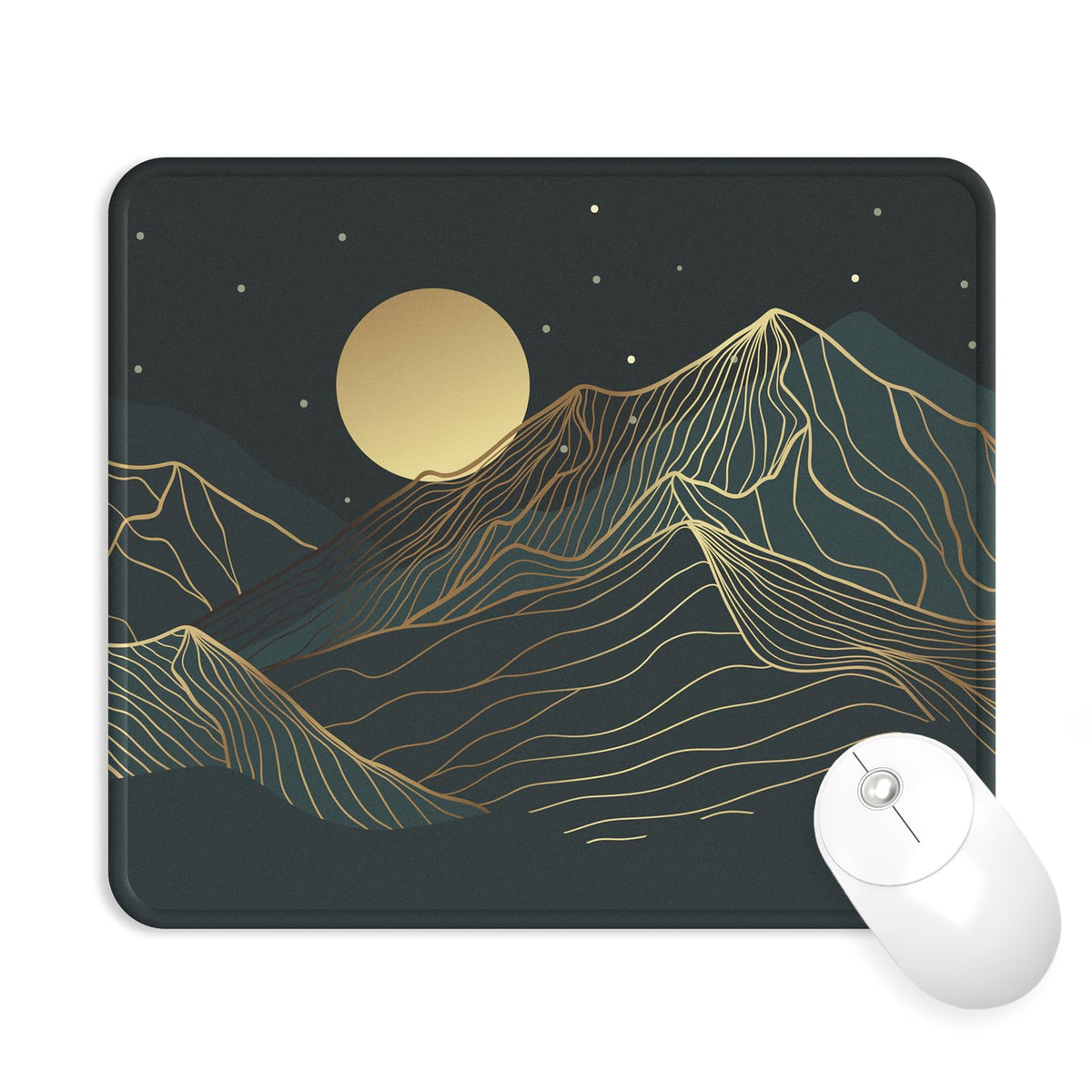 Mouse Pad with Wrist Rest, Comfortable Computer Mousepad with Gel Wrist Support Smooth Surface and Non-Slip PU Base for Pain Relief, Laptop, Office & Home (Rose)