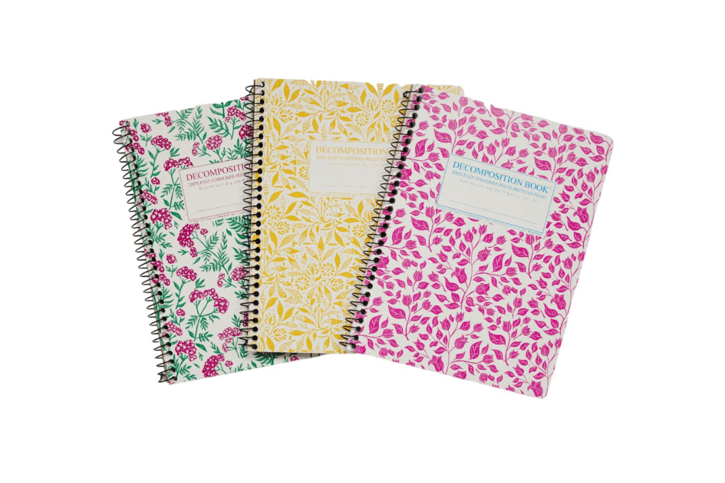 Decomposition Jellyfish College Ruled Spiral Notebook - 9.75 x 7.5 Journal with 160 Lined Pages - 100% Recycled Paper - Cute Notebooks for School Supplies, Home & Office - Made in USA