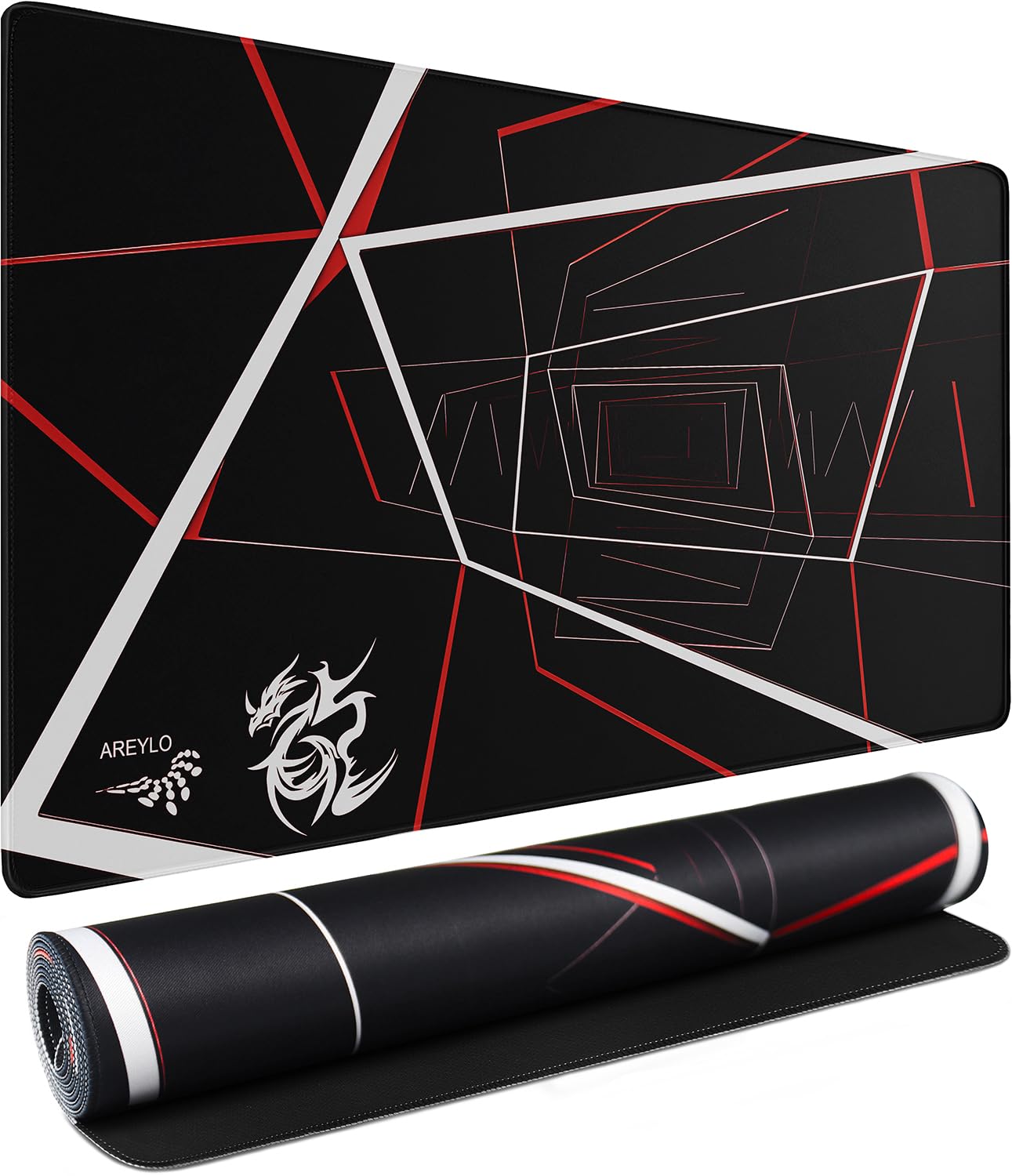 Large Gaming Mouse Pad, Waterproof Extra Large Mousepad with Stitched Edges | Mouse Pad Gaming, 31.5" x 15.7" Non-Slip Rubber Base Office Extended Big Long Keyboard Pad for Office Gamer Home XXL