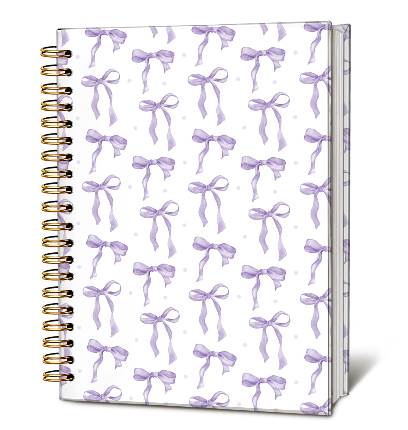 Cute Pink Bow Journal for Teen Girls & Women, Cute School Supplies - Cute Preppy Bow Stuff Birthday Gifts for Women Girls, Coquette Stuff Pink Bow Bible Hardcover Spiral Notebook 5.5x8.3