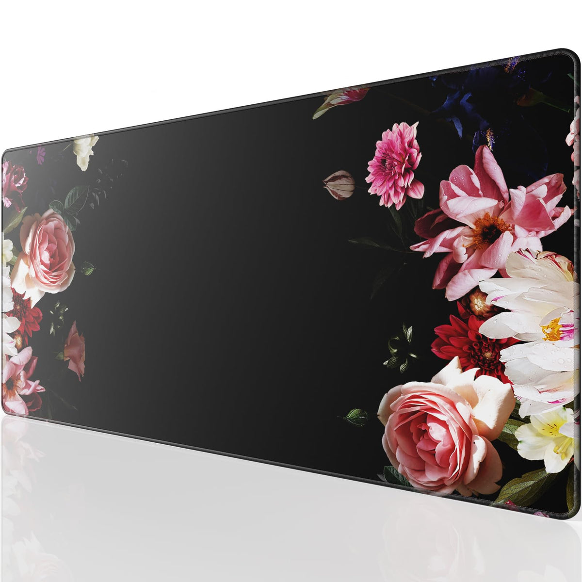KTRIO Large Gaming Mouse Pad Desk Mat for Gamer, 31.5" x 11.8", Black, XL | Extended Size Design, Superior Micro-Weave Cloth, Non-Slip Rubber Base, Durable Stitched Edges, Water-Resistant Coating