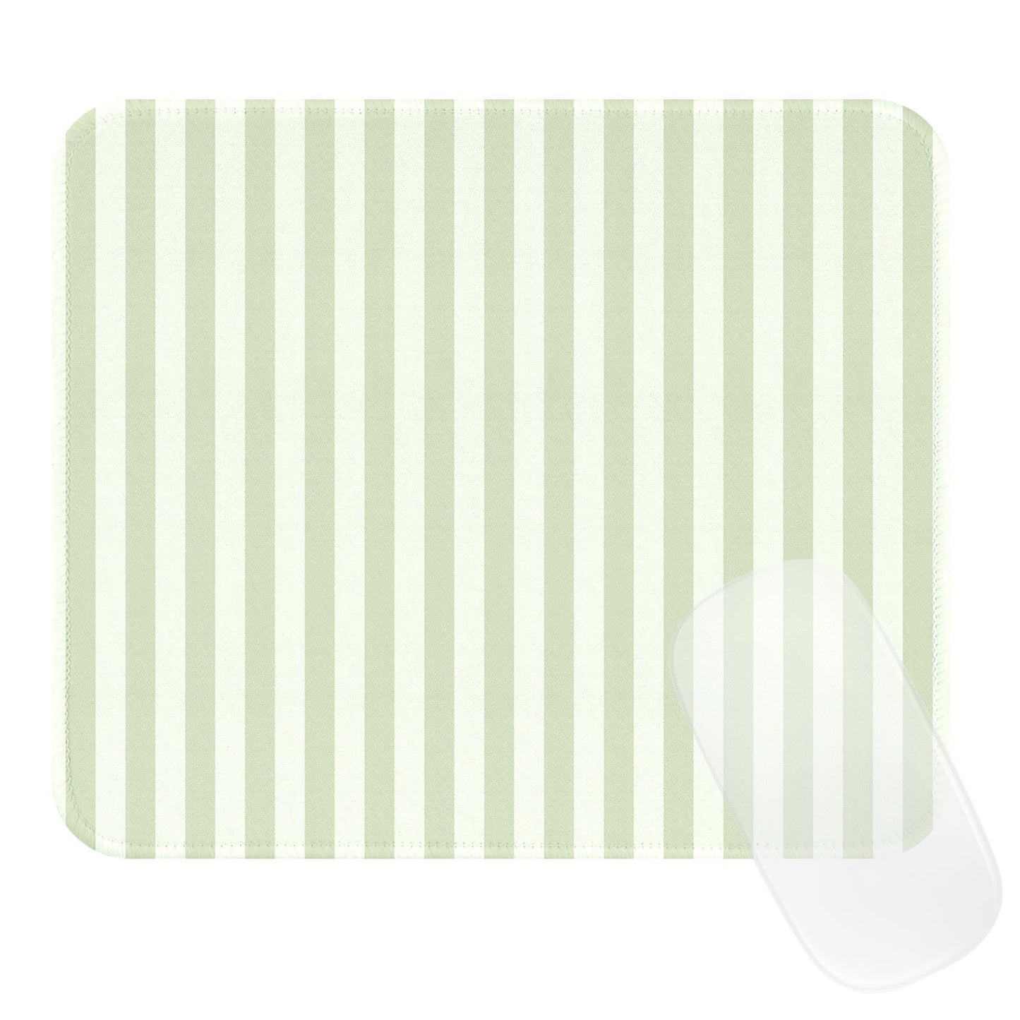 Cute Blue Stripes Mouse Pad, Waterproof Aesthetics Mouse Pads Design, Non-Slip Rubber Base Computer Simple Funny Mousepad,Small Mouse Mat Desk Accessories,Light Blue