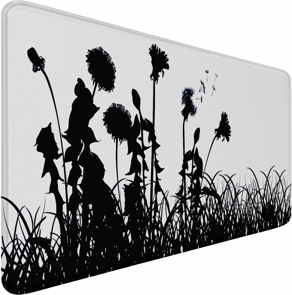 Mouse Pad Gaming, Extra Large Mousepad with Stitched Edges, Non-Slip Base | Large MousePad, Premium Microfiber Cloth Surface, Waterproof Keyboard Desk Mat for Home Office Gaming, 31.5 x 11.8 in, Black