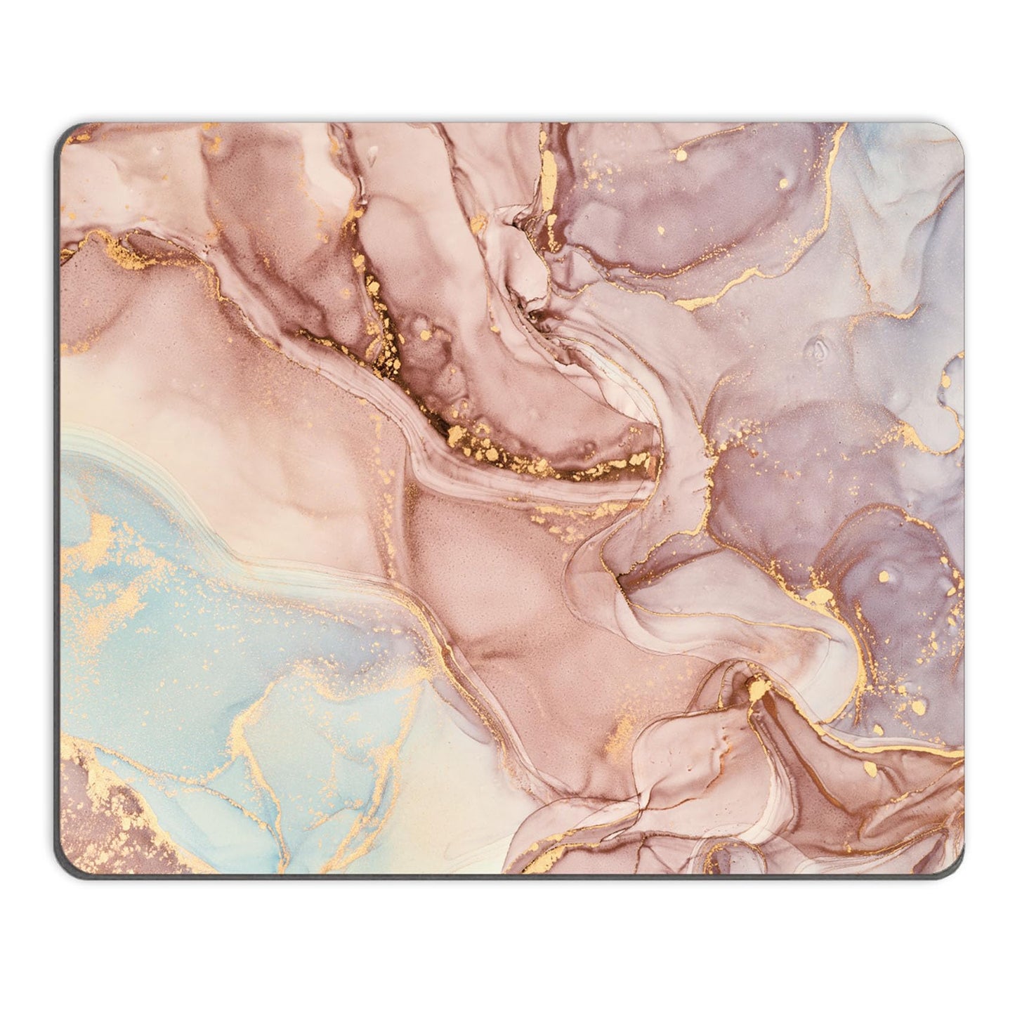 Mouse Pad, Square Mousepad, Personalized Premium-Textured, Non-Slip Rubber Base Mouse Mat, Waterproof Gaming Mouse Pad for Wireless Mouse, Computers, Laptop, Office, Home (Purple Butterfly)