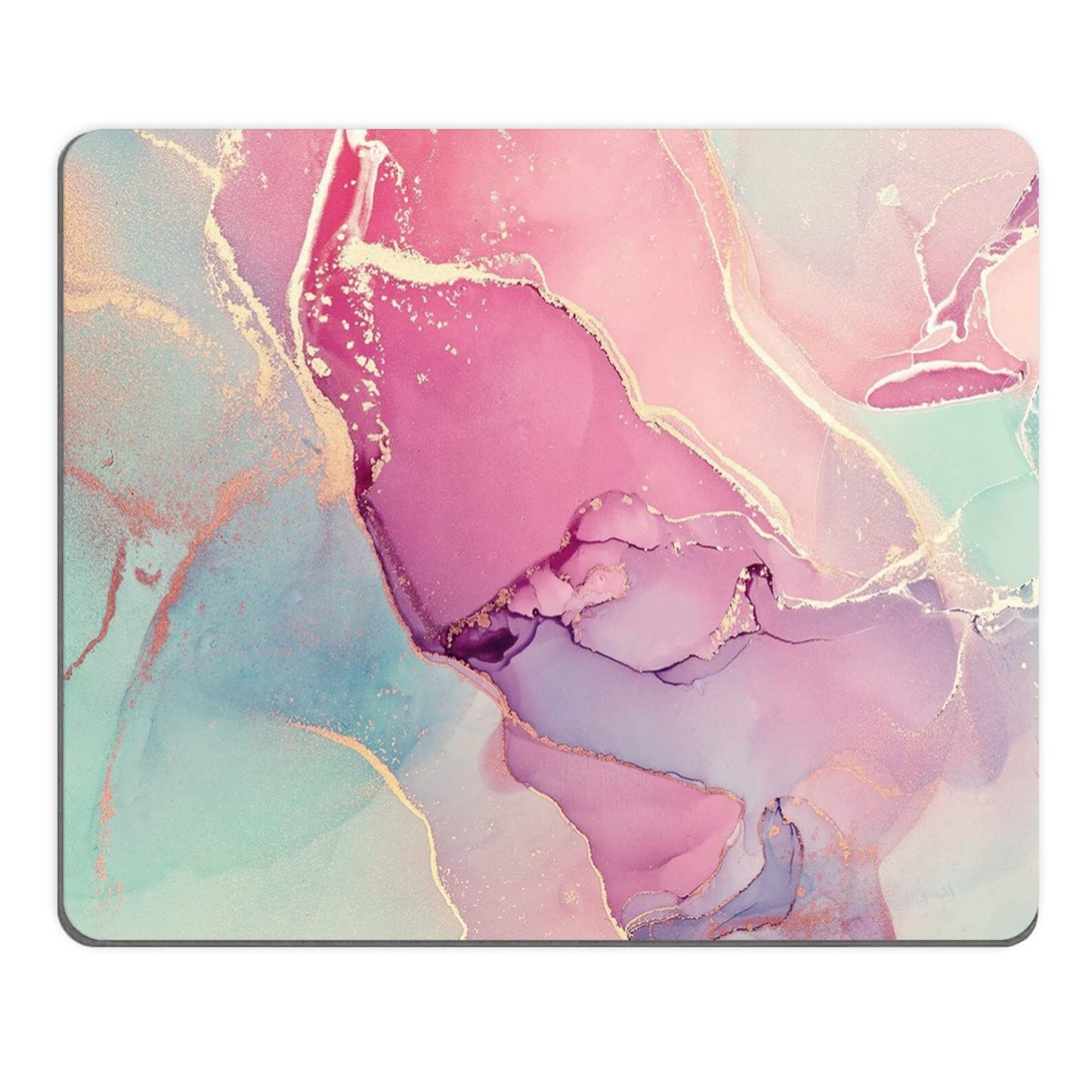 Mouse Pad, Square Mousepad, Personalized Premium-Textured, Non-Slip Rubber Base Mouse Mat, Waterproof Gaming Mouse Pad for Wireless Mouse, Computers, Laptop, Office, Home (Purple Butterfly)