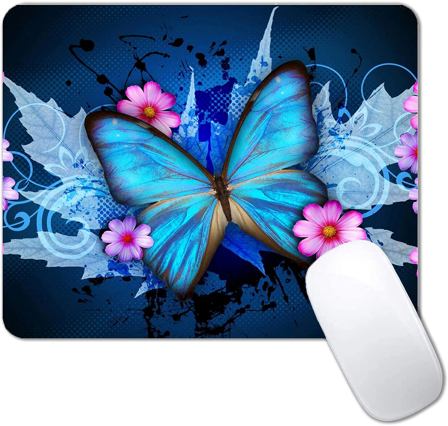 Beach Sunset Mouse Pad,Cute Mouse pad,Custom Small Mouse Pads with Designs,Portable Office Non-Slip Rubber Base Wireless Mouse Pad for Laptop