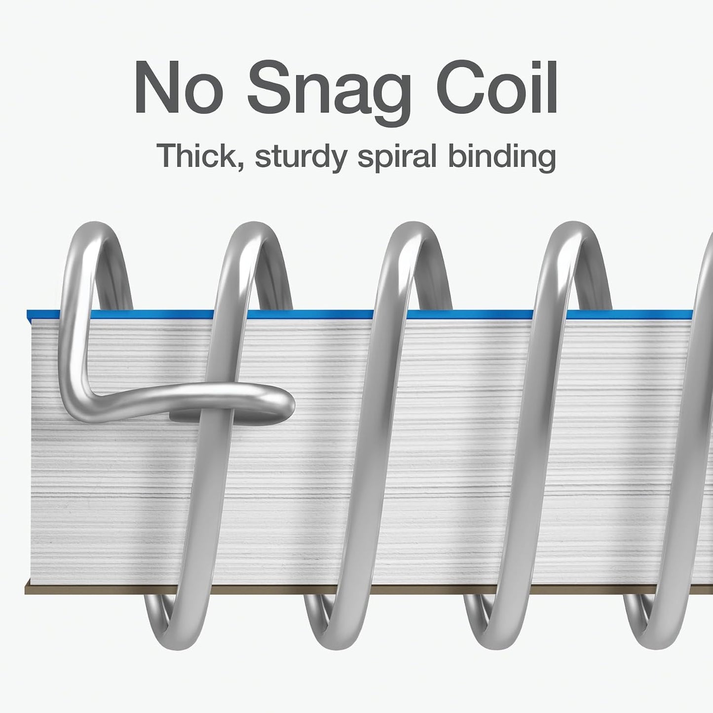 Oxford 3 Subject Spiral Notebook, Notebooks for School, Plastic Covers, Back to School Supplies, College Ruled, 150 Sheets, 2 Pack, Black and Blue (1009293)