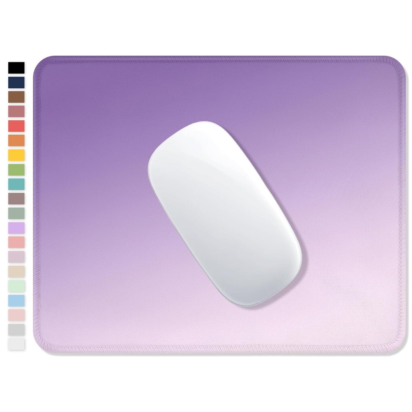 ITNRSIIET Mouse Pad with Stitched Edge Premium Textured Smooth Precise Operation Waterproof Washable Non-Slip Rubber Base Desktop Protection Mat, 10.2×8.3×0.12 inches, Palm Texture
