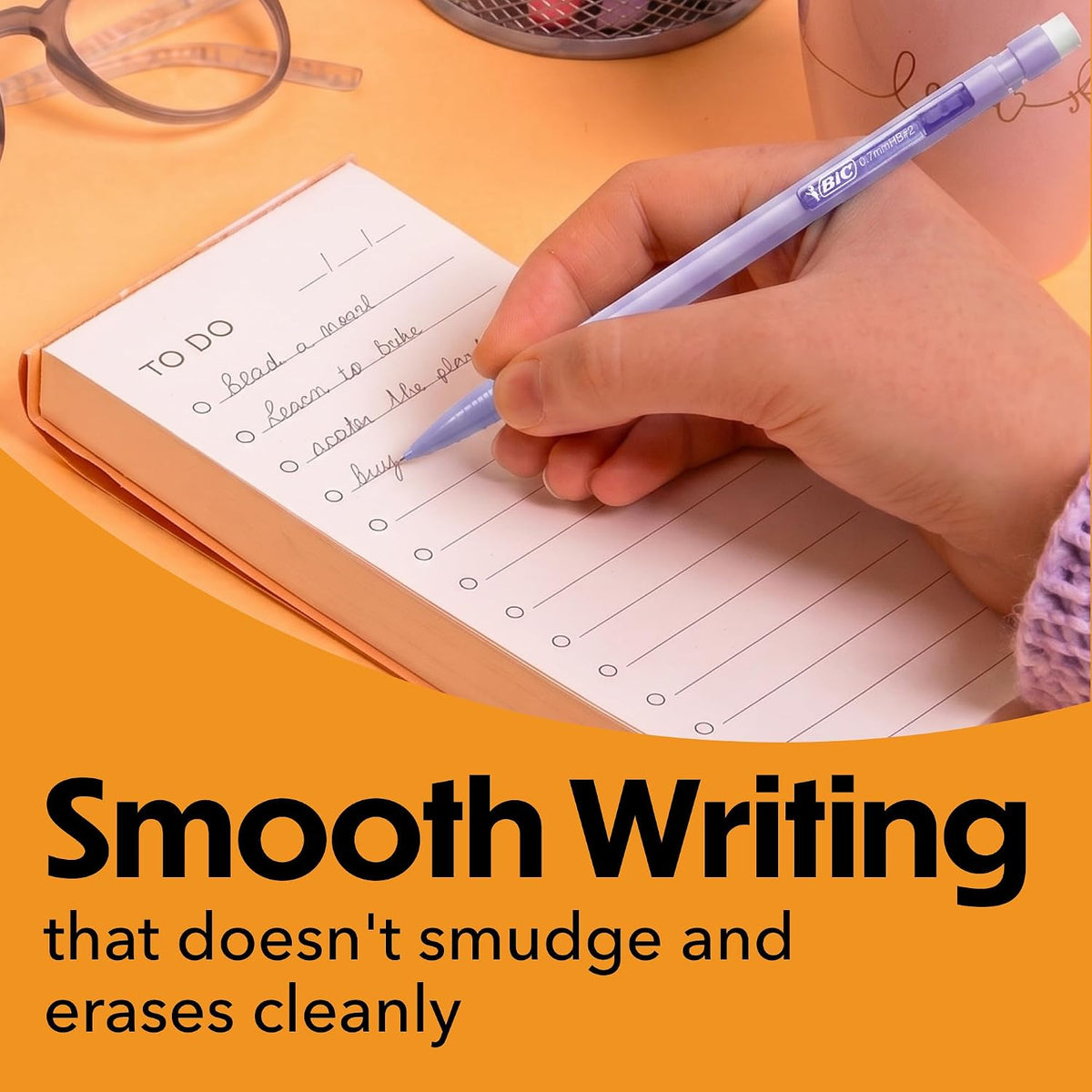 BIC Xtra-Smooth Mechanical Pencils, 0.7 mm Medium Point, 40-Count | No. 2 Lead Resists Smudging and Erases Cleanly, Smooth Reliable Writing, Pastel Barrels, Bulk Pack for Students and Teachers