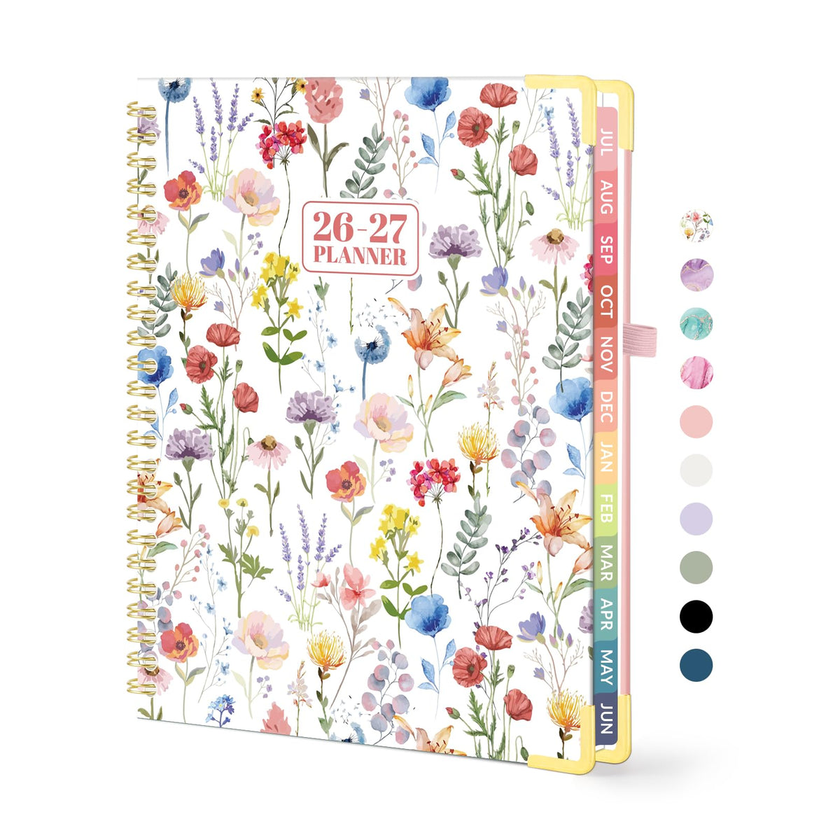 Forvencer Academic Planner 2026-2027, Calendar Jul 2026-Jun 2027, 8.5"x11" | Hardcover Weekly & Monthly Planner, Daily Agenda Book with Tabs, College School Organizer for Student Teacher, Pink