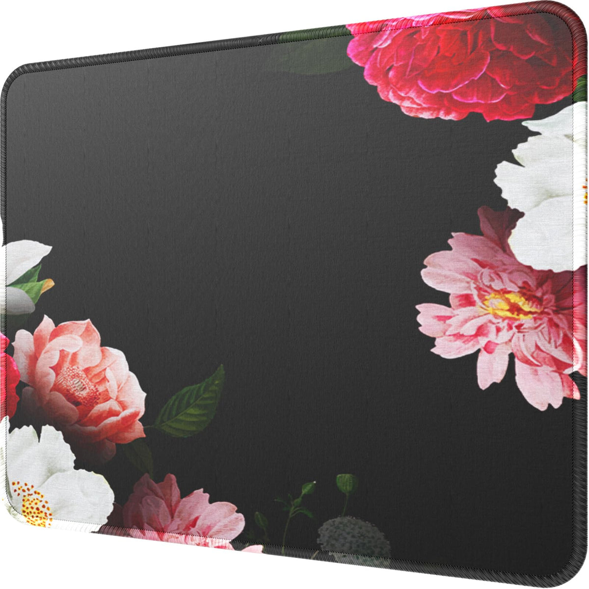 MROCO Essential Office & Gaming Mouse Pad, 30% Larger, 8.5” x 11” in, Black | Anti-Fray Stitched Edges, Premium Textured Surface, Non-Slip Rubber Base, Water and Stain Resistant Protection