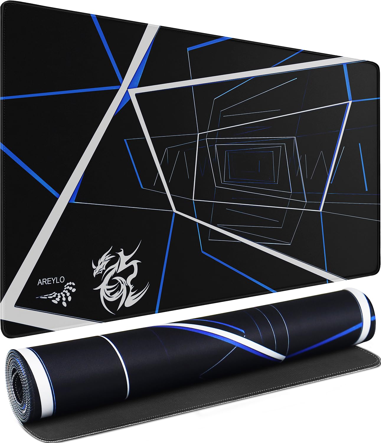 Large Gaming Mouse Pad, Waterproof Extra Large Mousepad with Stitched Edges | Mouse Pad Gaming, 31.5" x 15.7" Non-Slip Rubber Base Office Extended Big Long Keyboard Pad for Office Gamer Home XXL