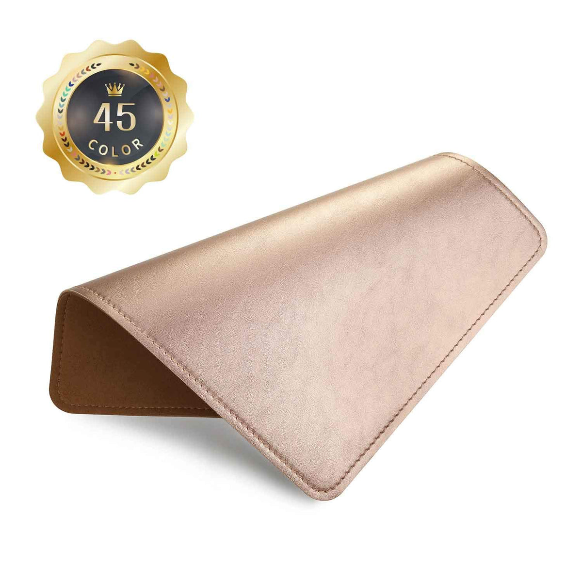 Mouse Pad, PU Mouse Pad，Leather Mouse Pad with Stitched Edge Micro-Fiber Base with Non-Slip Waterproof，Mouse Pad for Computers，Laptop, 8x11Inch (Caramel Brown)