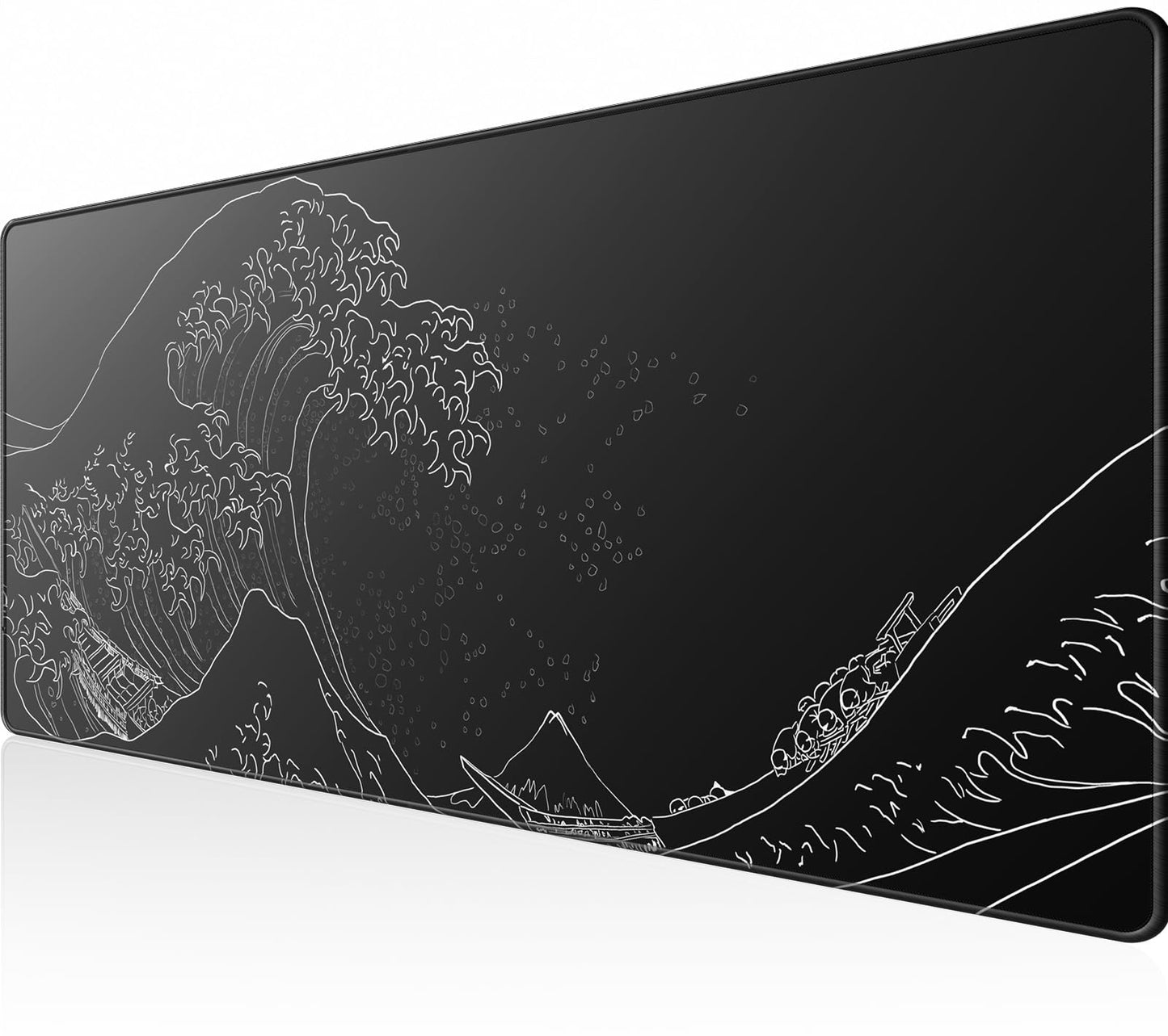 KTRIO Large Gaming Mouse Pad Desk Mat for Gamer, 31.5" x 11.8", Black, XL | Extended Size Design, Superior Micro-Weave Cloth, Non-Slip Rubber Base, Durable Stitched Edges, Water-Resistant Coating