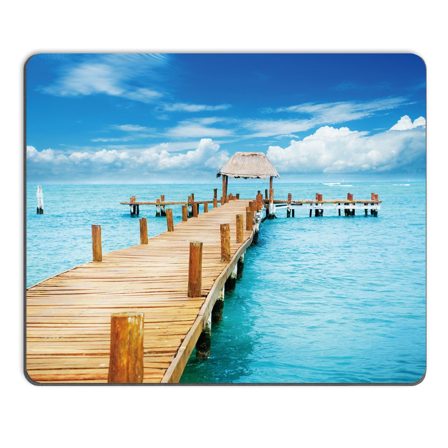 Mouse Pad, Square Mousepad, Personalized Premium-Textured, Non-Slip Rubber Base Mouse Mat, Waterproof Gaming Mouse Pad for Wireless Mouse, Computers, Laptop, Office, Home (Purple Butterfly)