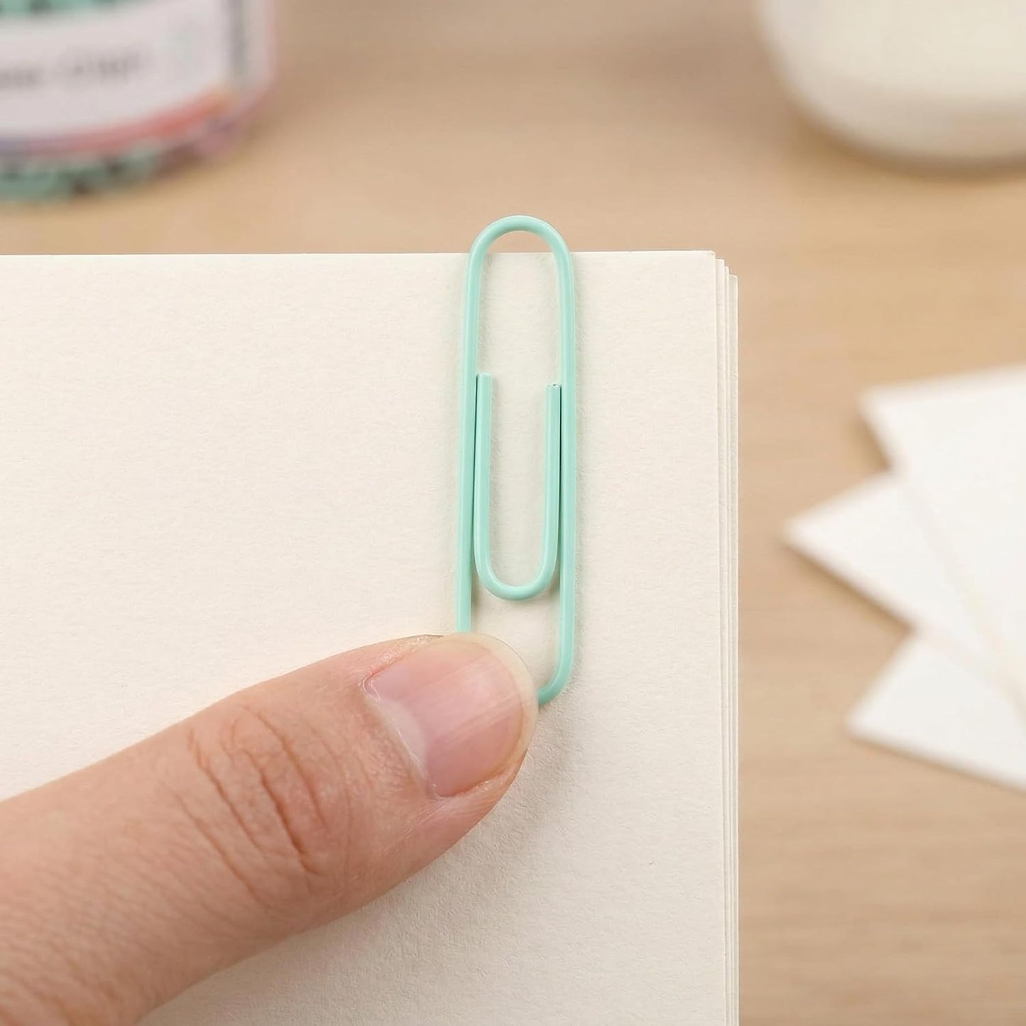 Pastel Jumbo Paper Clips, 2 Inch (50 mm) | 300pcs, Soft Color Clips, For Paperwork, Home, School and Office Use