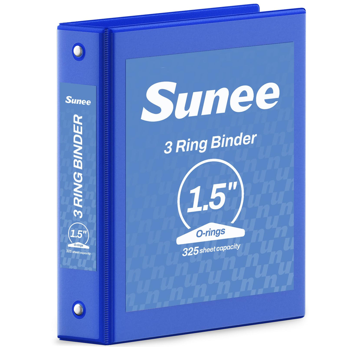 SUNEE 3 Ring Binder 1 Inch Pink 1 Pack, Holds 175 Sheets of Letter Paper, Clear View 1" Three Ring PVC-Free (Fit 8.5x11 Inches) for School or Office Supplies