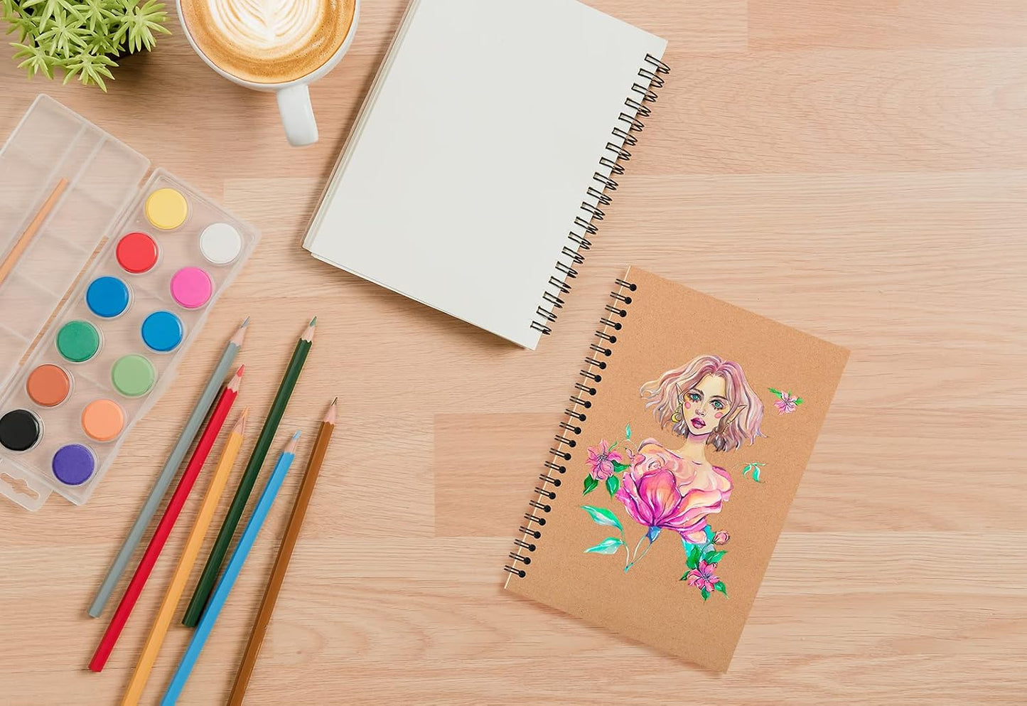 24 Pack A5 Spiral Notebooks Journal with Kraft Cover, 5x8 Inches, Ruled Lined Paper, for Work, Sketches, Study, Notes Taking, Gifts, Brown (24 PCS(Lined)) | A5 Notebook Bulk, Kraft Cover Design, Ruled Lined Paper, Spiral Binding, Work School Notes, Gift S