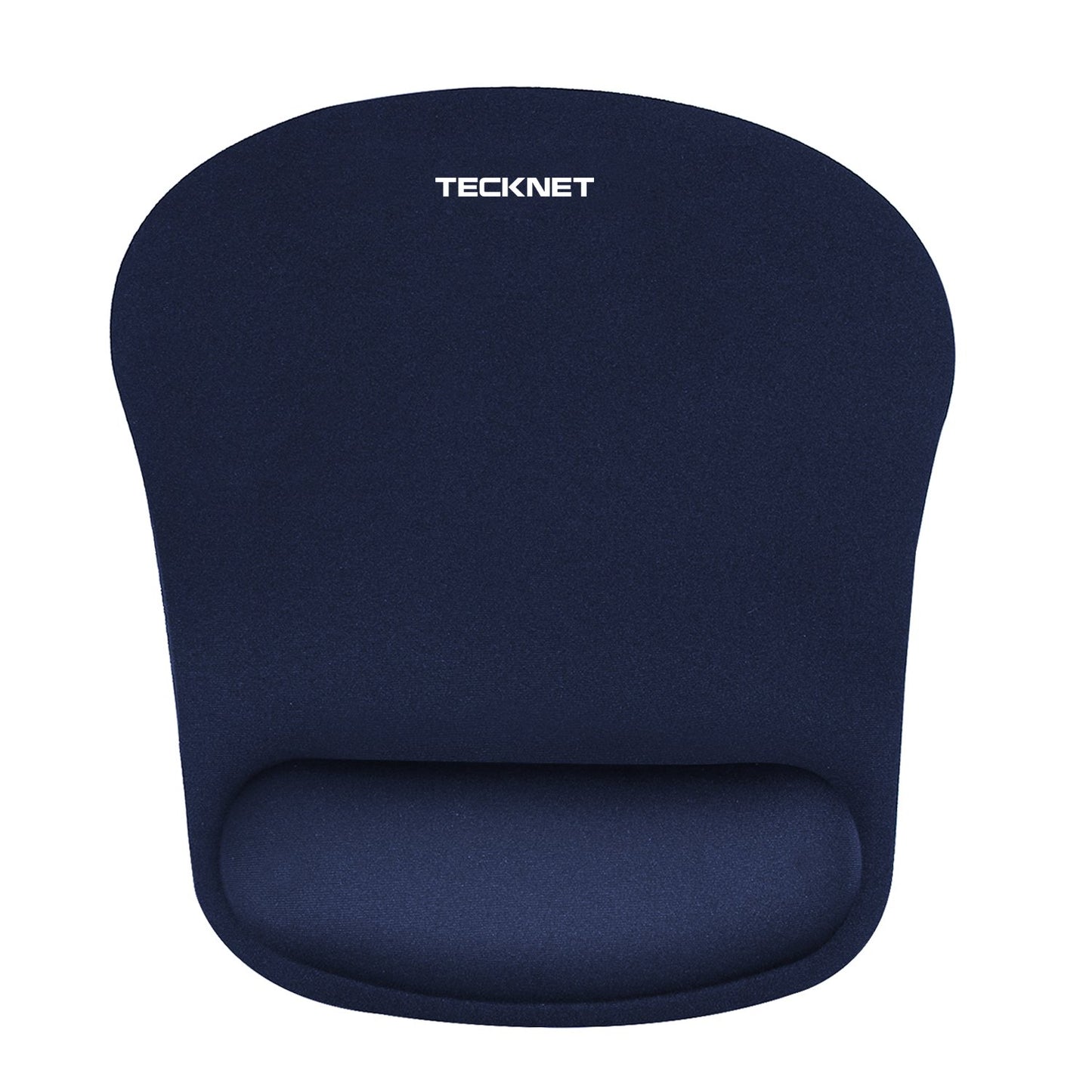 TECKNET Ergonomic Mouse Pad with Wrist Support Black | Soft Memory Foam, Fast Rebound, Pain Relief，Waterproof Surface, Non-slip Base