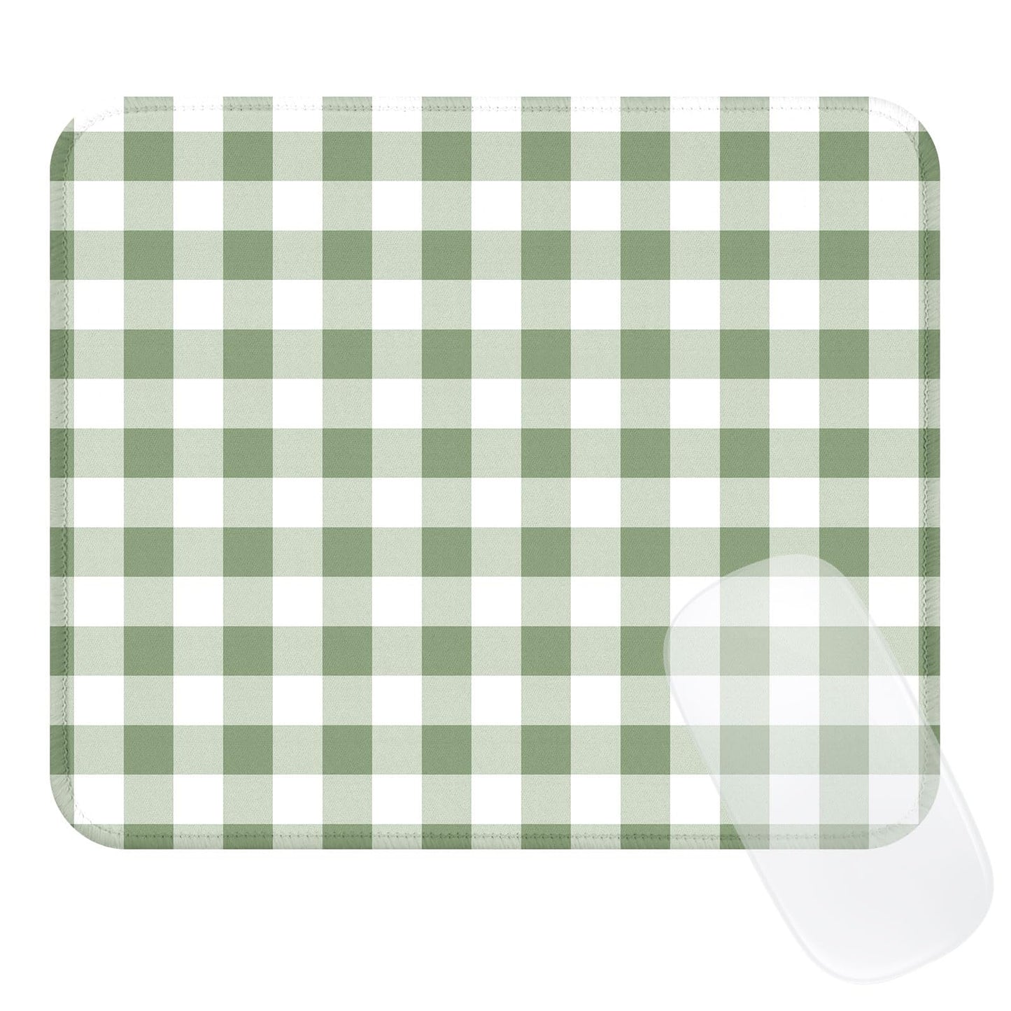 Cute Blue Stripes Mouse Pad, Waterproof Aesthetics Mouse Pads Design, Non-Slip Rubber Base Computer Simple Funny Mousepad,Small Mouse Mat Desk Accessories,Light Blue