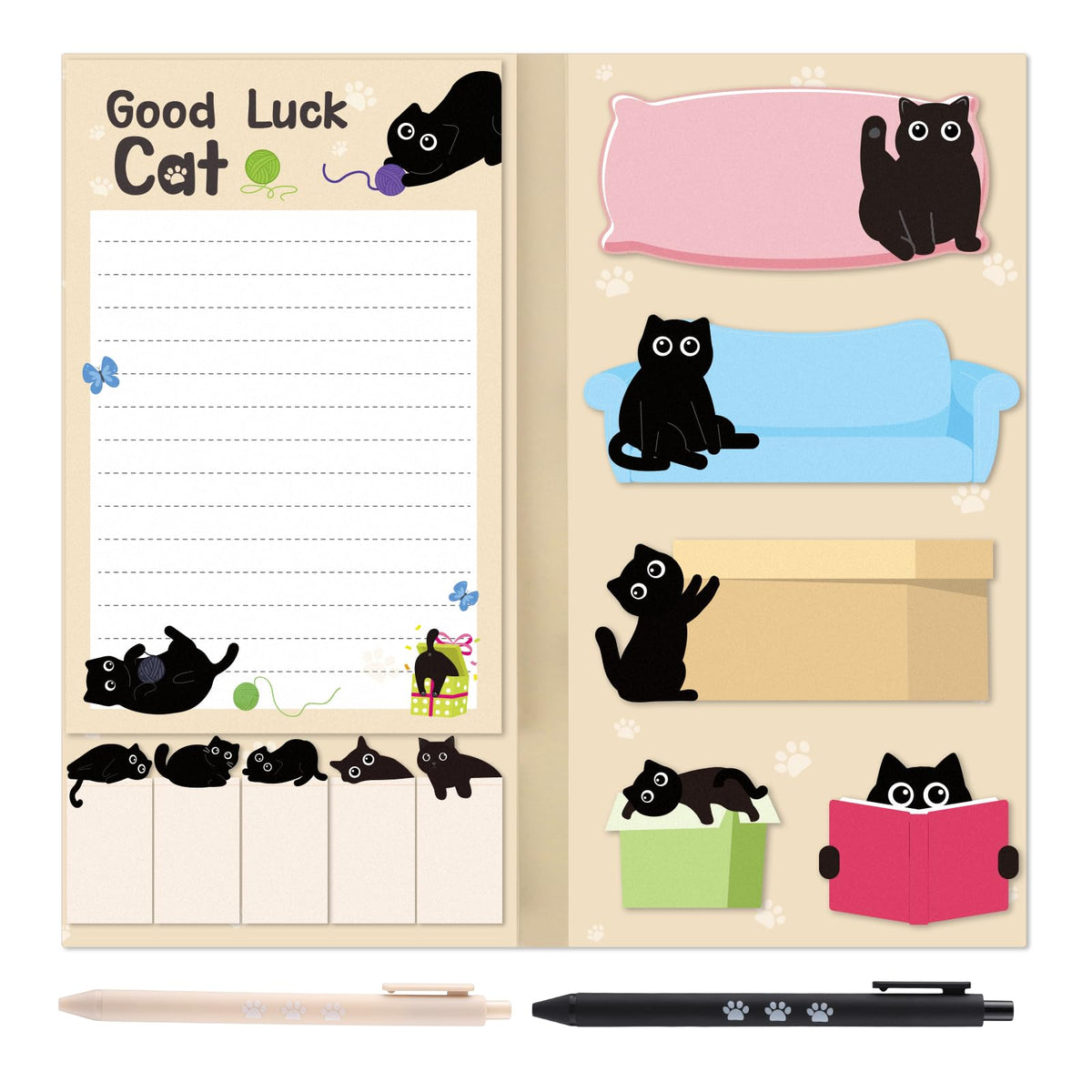 BESARME Teacher Sticky Notes Set with 2 Pens Teacher Supplies Accessories | Back to School Gifts for Teachers, First Day of School Teacher Gifts, Lesson Planning Grading, Classroom Office Reminders