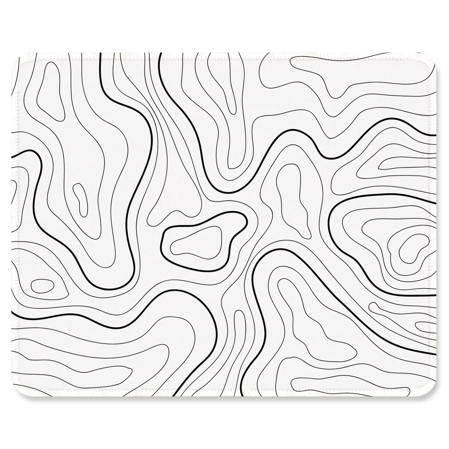 ITNRSIIET Mouse Pad with Stitched Edge Premium Textured Smooth Precise Operation Waterproof Washable Non-Slip Rubber Base Desktop Protection Mat, 10.2×8.3×0.12 inches, Palm Texture