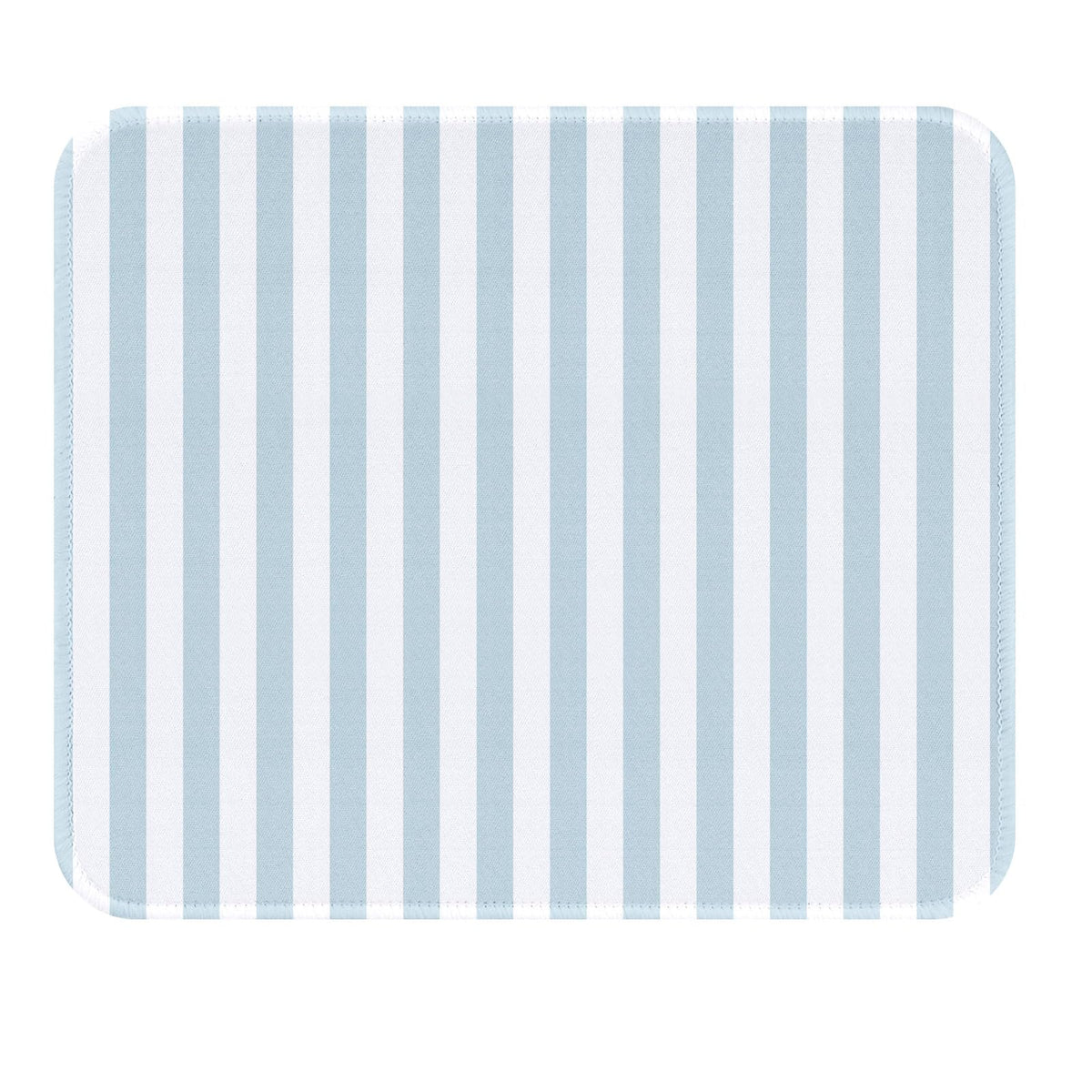 Cute Blue Stripes Mouse Pad, Waterproof Aesthetics Mouse Pads Design, Non-Slip Rubber Base Computer Simple Funny Mousepad,Small Mouse Mat Desk Accessories,Light Blue