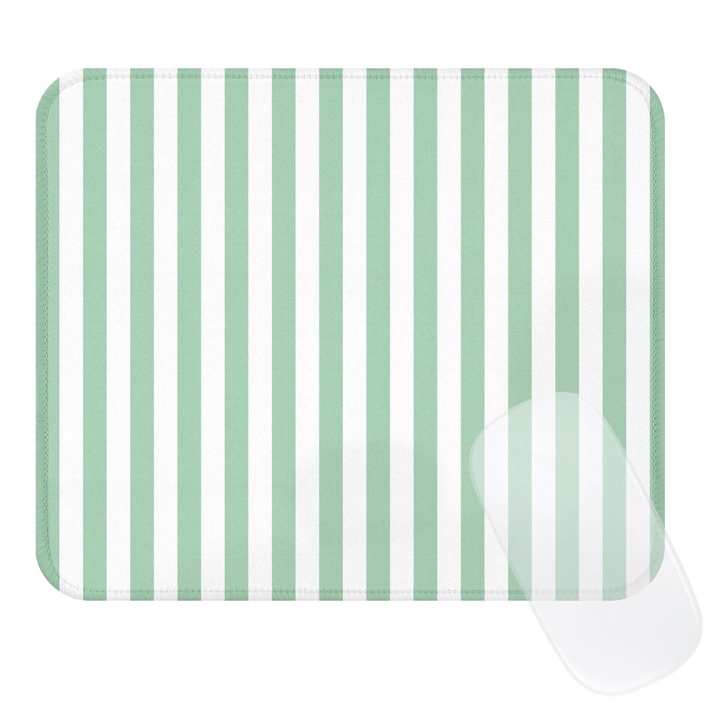 Cute Blue Stripes Mouse Pad, Waterproof Aesthetics Mouse Pads Design, Non-Slip Rubber Base Computer Simple Funny Mousepad,Small Mouse Mat Desk Accessories,Light Blue