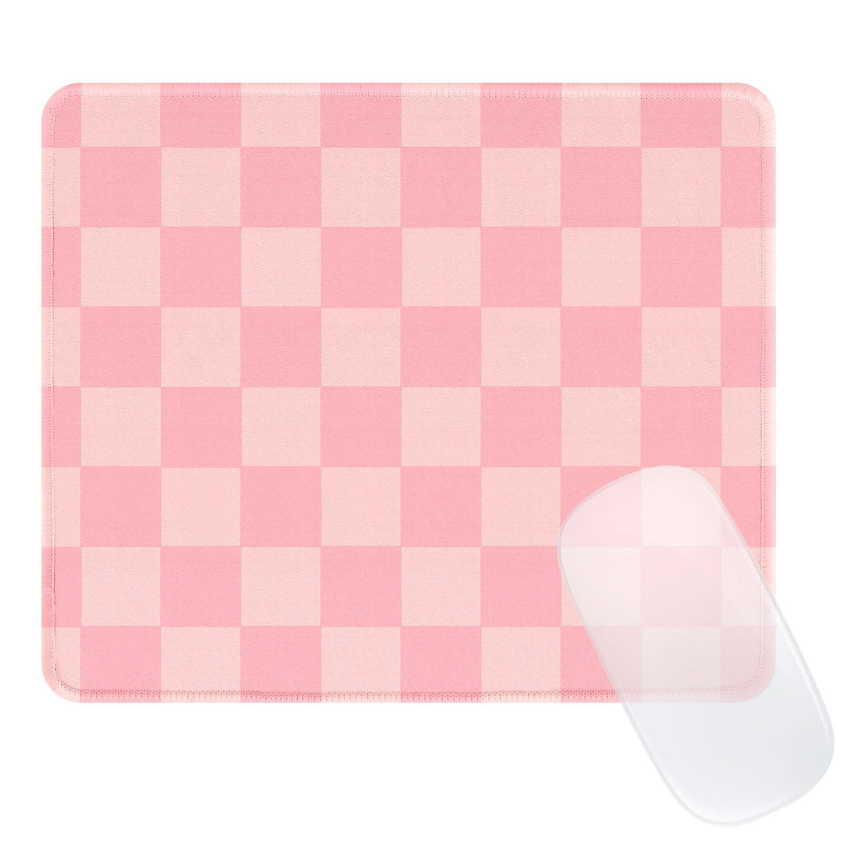 Cute Blue Stripes Mouse Pad, Waterproof Aesthetics Mouse Pads Design, Non-Slip Rubber Base Computer Simple Funny Mousepad,Small Mouse Mat Desk Accessories,Light Blue