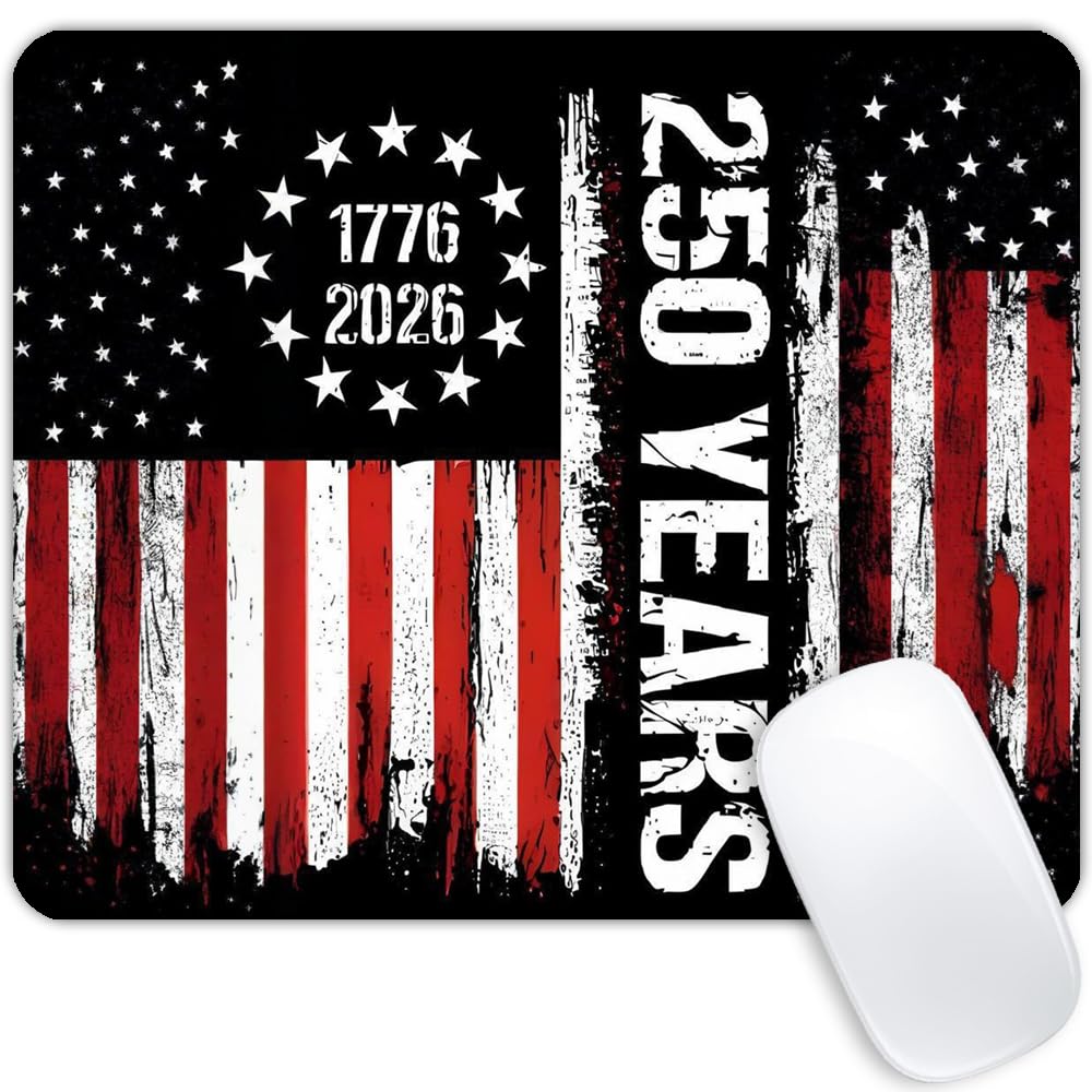 United States National Flag Mousepad Non-Slip Rubber Base Mouse Pads for Computers Laptop Office Desk Accessories Mouse pad (National Flag, 1pc)