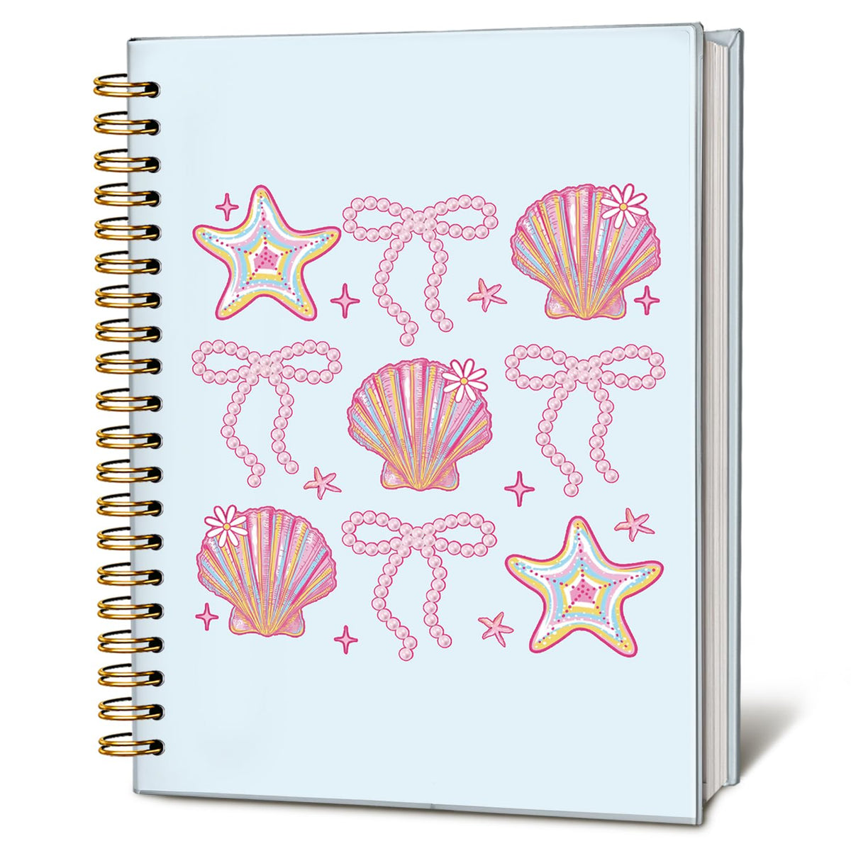 Cute Pink Bow Journal for Teen Girls & Women, Cute School Supplies - Cute Preppy Bow Stuff Birthday Gifts for Women Girls, Coquette Stuff Pink Bow Bible Hardcover Spiral Notebook 5.5x8.3