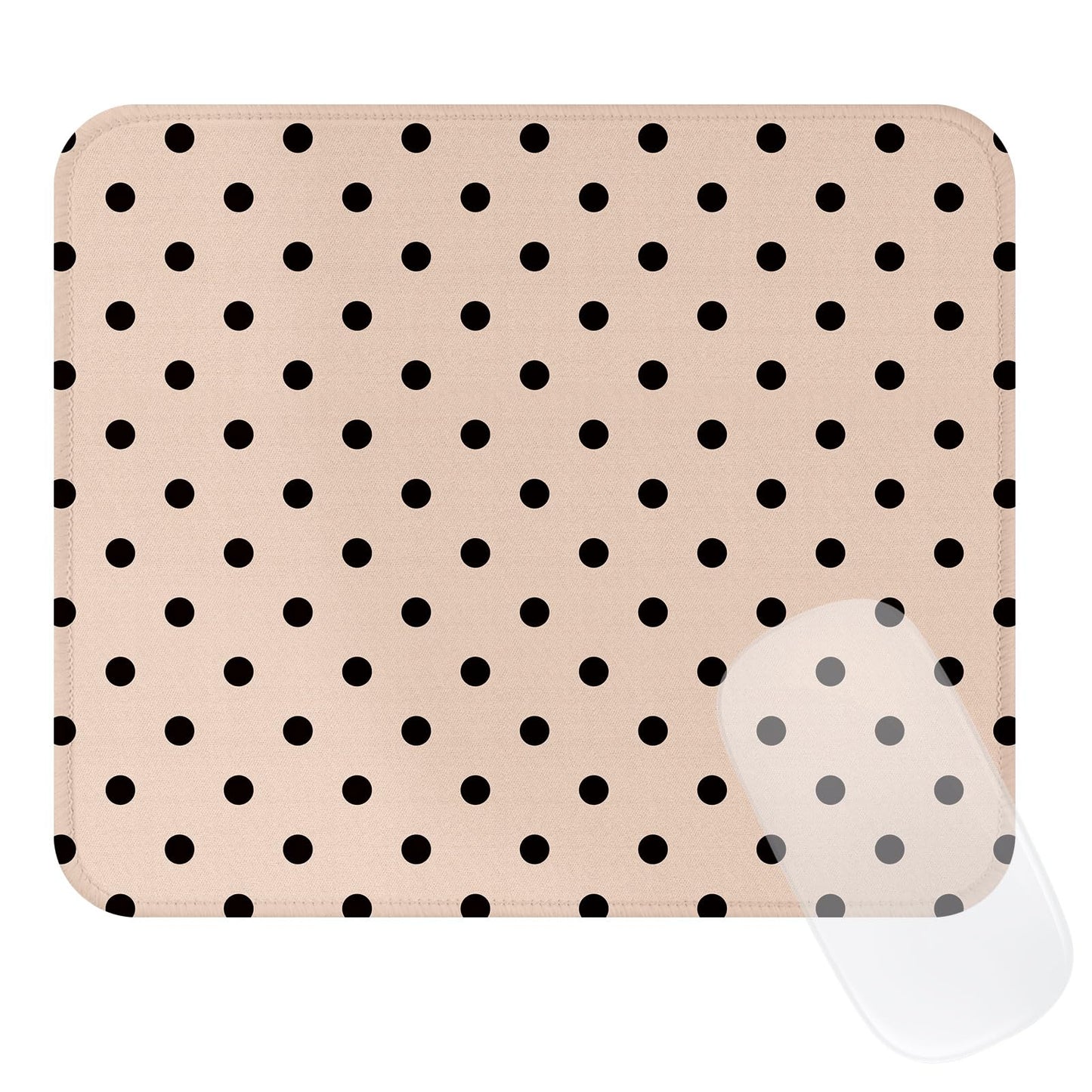 Cute Blue Stripes Mouse Pad, Waterproof Aesthetics Mouse Pads Design, Non-Slip Rubber Base Computer Simple Funny Mousepad,Small Mouse Mat Desk Accessories,Light Blue
