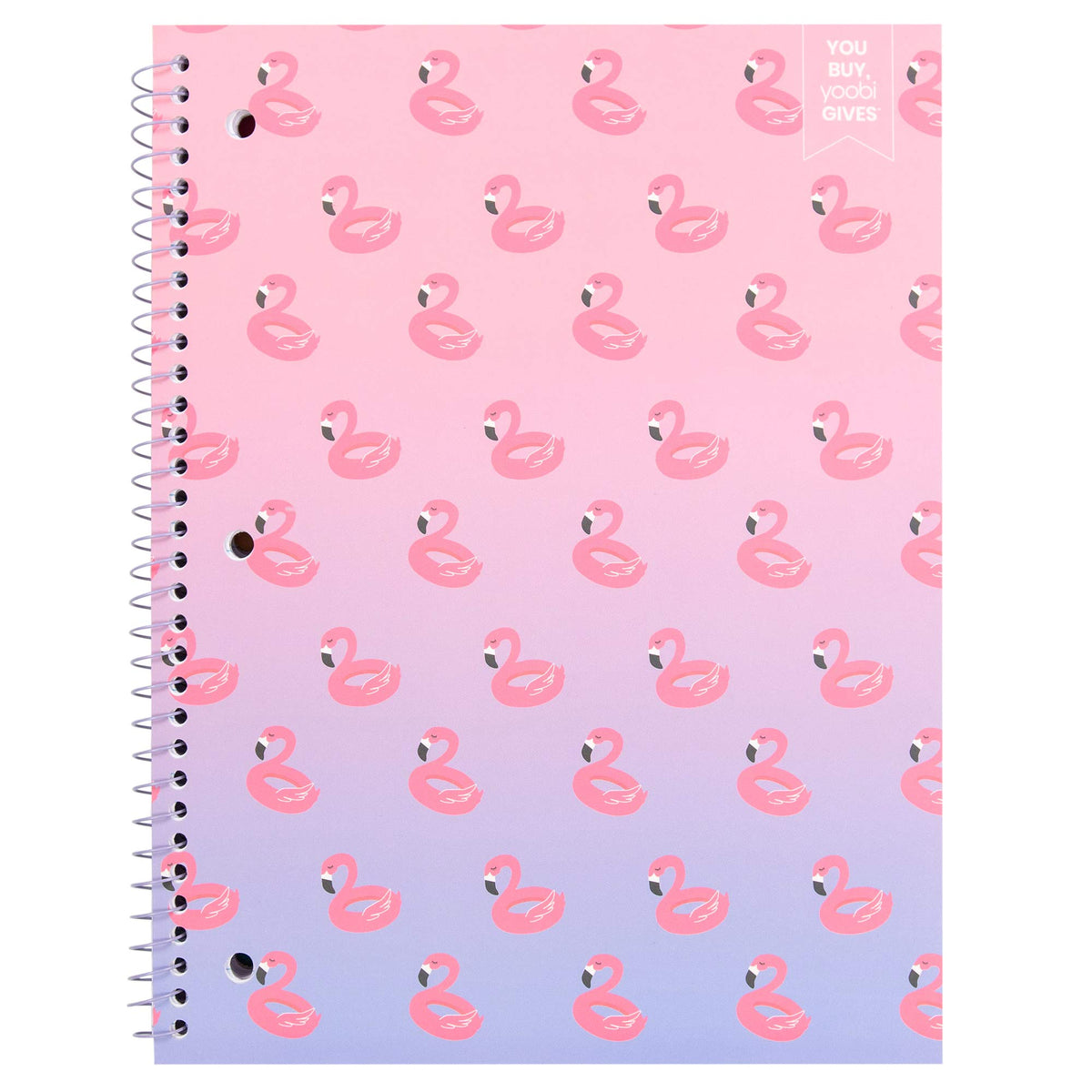 Yoobi x Barbie College Ruled Spiral Notebooks, 3-Pack, 100 Sheets | 3-Hole Punched Sheets, Perforated Pages, 100–150 Sheets, Multi-Pack (3-Pack or 6-Pack), Fun Prints & Designs