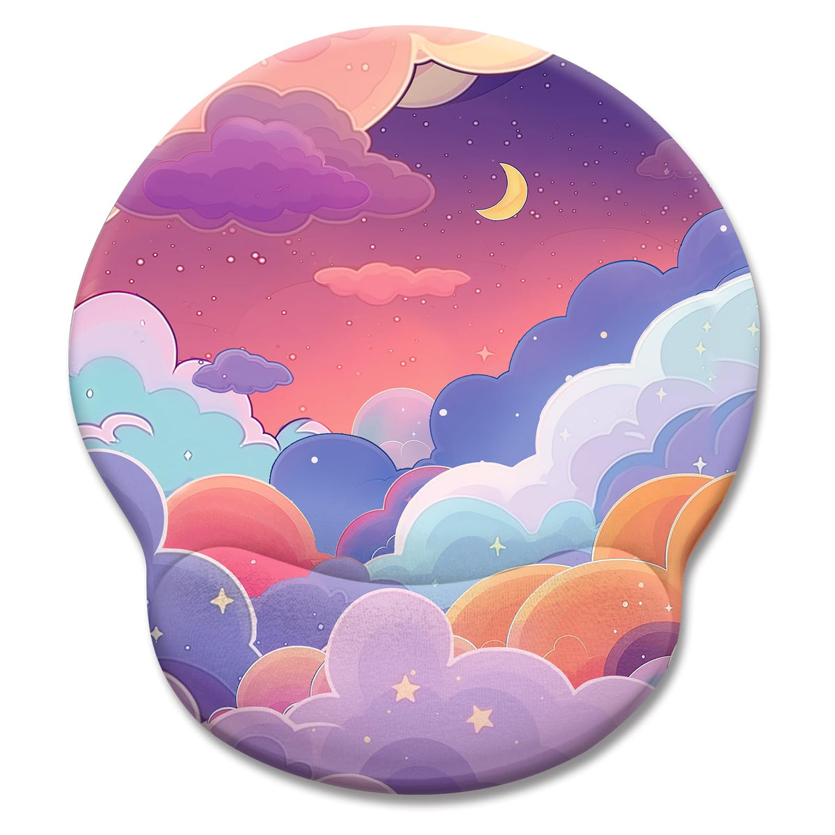 LIMKRIAN Funny Ergonomic Mouse Pad with Wrist Rest, Cat Desk Decor Gifts | Comfort Wrist Support, Cooling Gel Eases Wrist Pain, Non-Slip PU Base, Gaming Computer Cute Office Desk Accessories Supplies