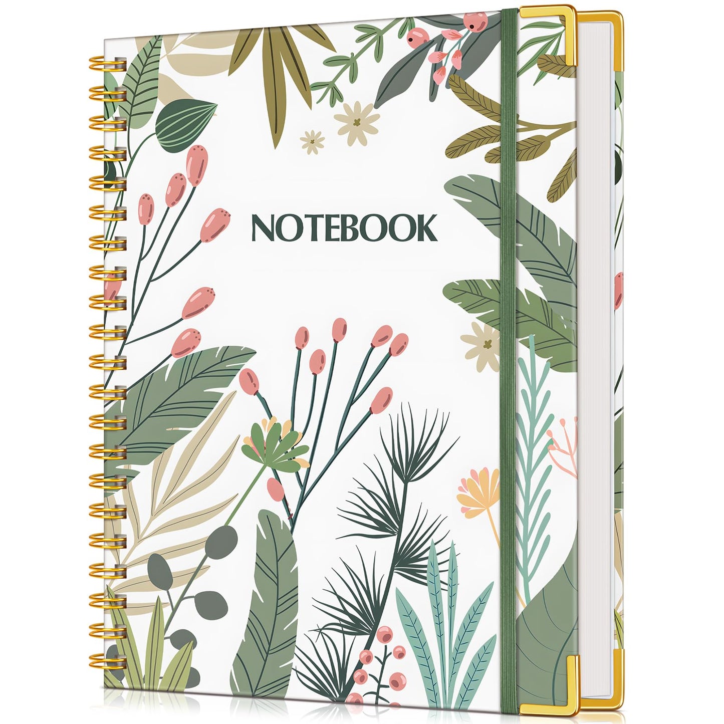 Lined Spiral Notebook Journal for Women, 150 Pages Cute Notebooks 5.75” x 8.38”, A5 Hardcover Spiral Journals with 100 GSM Thick Paper, College Ruled Notebook for Writing Work School, Autumn Tree