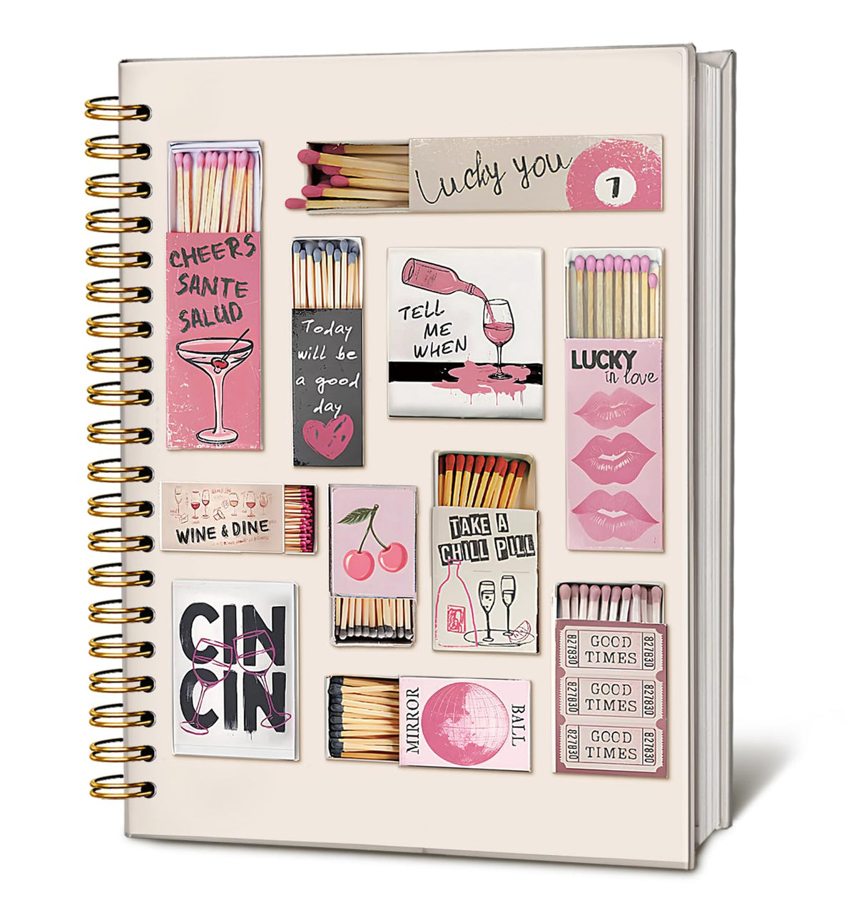 Cute Pink Bow Journal for Teen Girls & Women, Cute School Supplies - Cute Preppy Bow Stuff Birthday Gifts for Women Girls, Coquette Stuff Pink Bow Bible Hardcover Spiral Notebook 5.5x8.3