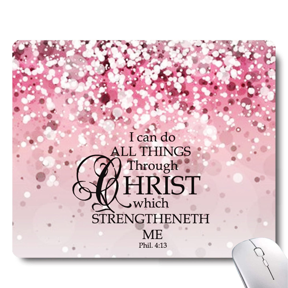 Gorgeous Flowers Plants Mouse Pad,Pink Floral Rose Mouse Pads for Desk,Soft Computer Mouse Mat Cute Mousepad Cloth Computer Mouse Pads for Women,Square Waterproof Non-Slip Rubber Base MousePads