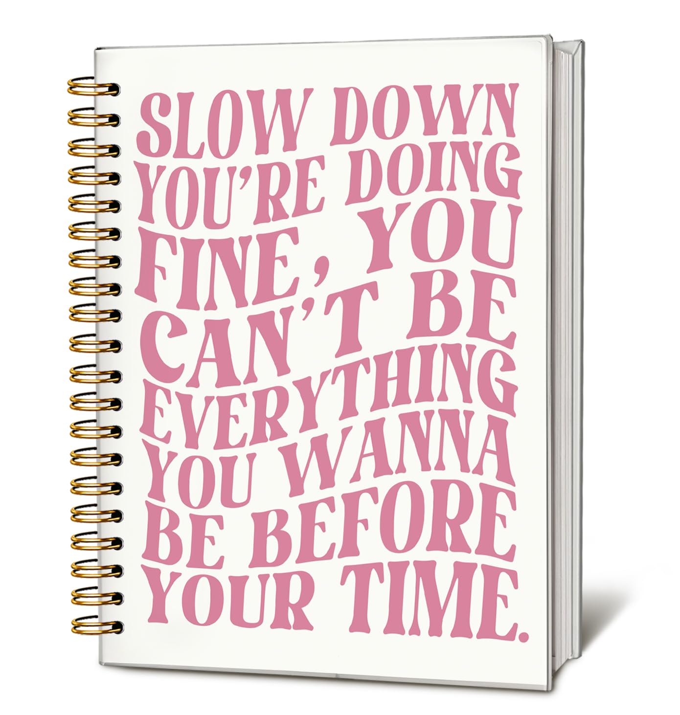 Cute Pink Bow Journal for Teen Girls & Women, Cute School Supplies - Cute Preppy Bow Stuff Birthday Gifts for Women Girls, Coquette Stuff Pink Bow Bible Hardcover Spiral Notebook 5.5x8.3