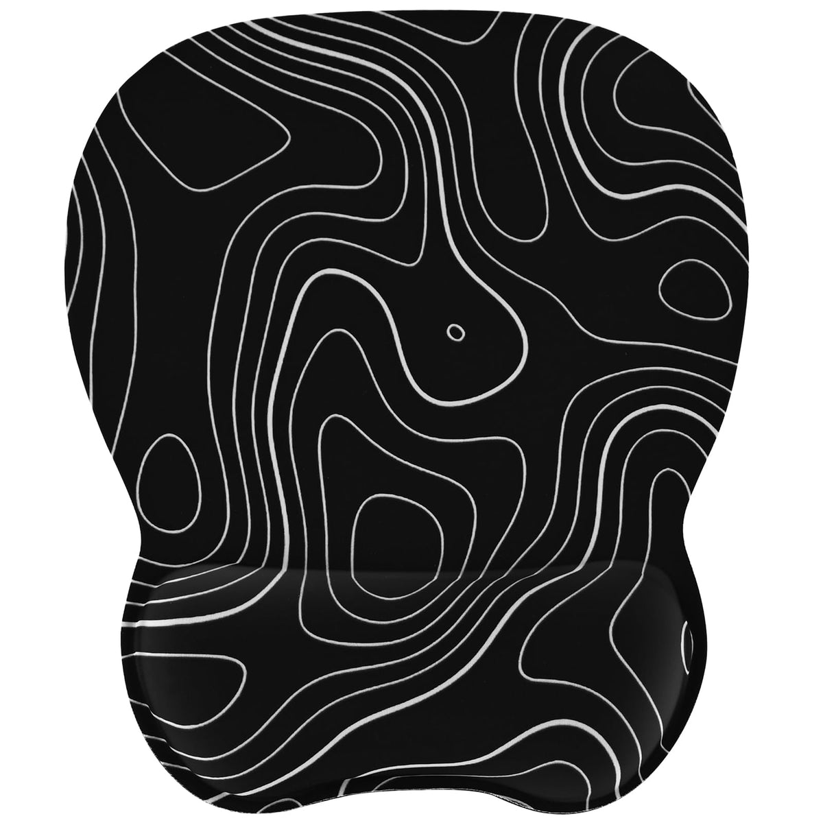 EooCoo Ergonomic Mouse Pad with Wrist Rest, Memory Foam Support Mousepad | Non-Slip Base for Computer, Cafe, Home & Office, 9.64 x 8.26 in Office Desk Accessories, Carpal Tunnel Relief