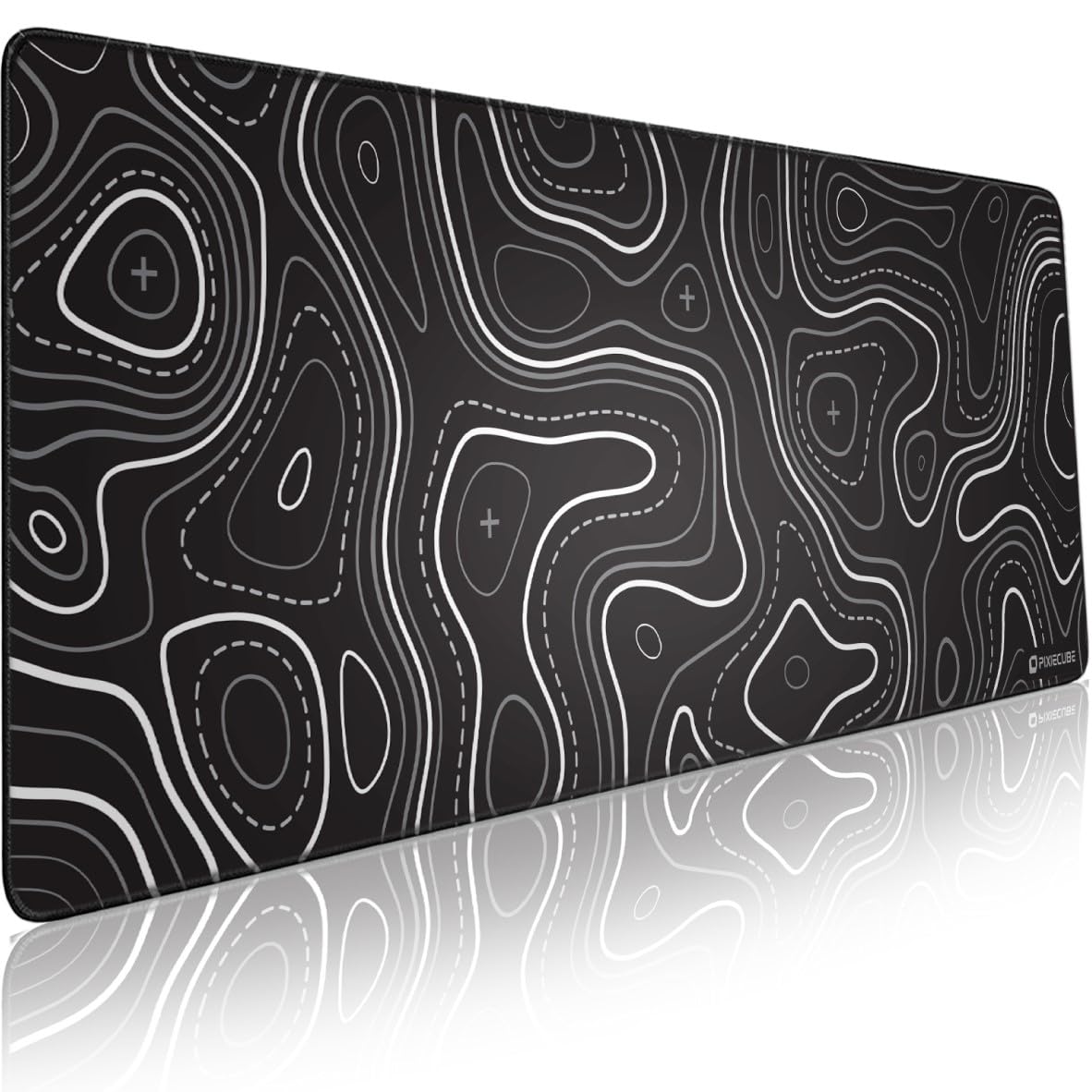 Pixiecube Excel Cheat Sheet Desk Pad | Excel Shortcut Keys Mouse Pad | Extended Large XL Gaming Mousepad | PC Office Spreadsheet Keyboard Mat | Non-Slip Stitched Edge