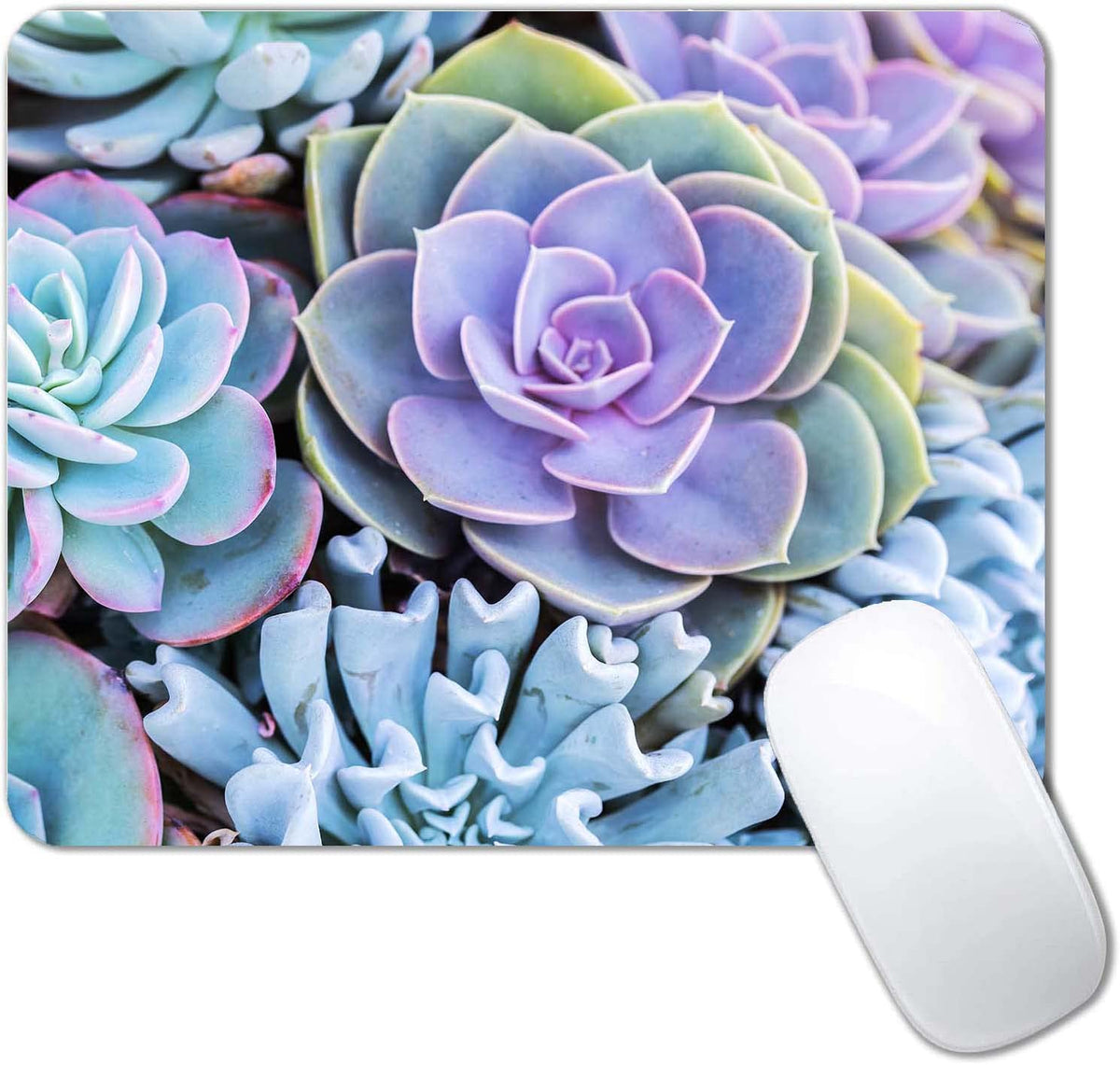 Beach Sunset Mouse Pad,Cute Mouse pad,Custom Small Mouse Pads with Designs,Portable Office Non-Slip Rubber Base Wireless Mouse Pad for Laptop
