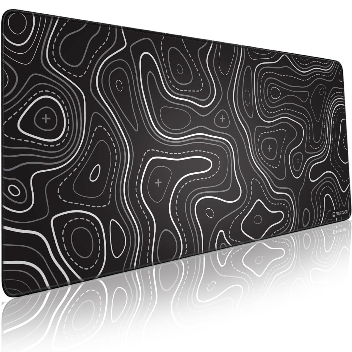 Pixiecube Excel Cheat Sheet Desk Pad | Excel Shortcut Keys Mouse Pad | Extended Large XL Gaming Mousepad | PC Office Spreadsheet Keyboard Mat | Non-Slip Stitched Edge
