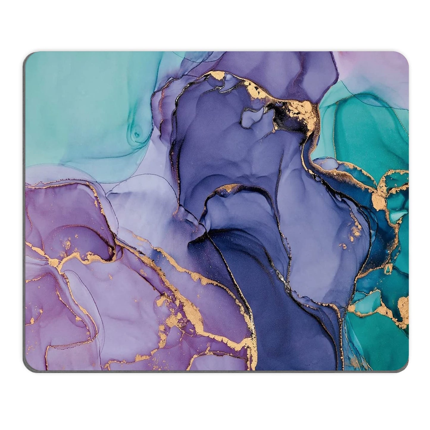 Mouse Pad, Square Mousepad, Personalized Premium-Textured, Non-Slip Rubber Base Mouse Mat, Waterproof Gaming Mouse Pad for Wireless Mouse, Computers, Laptop, Office, Home (Purple Butterfly)